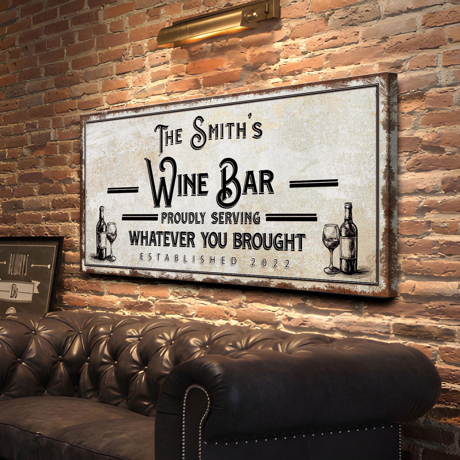 Personalized Wine Bar Sign II on sale at MyriadMart