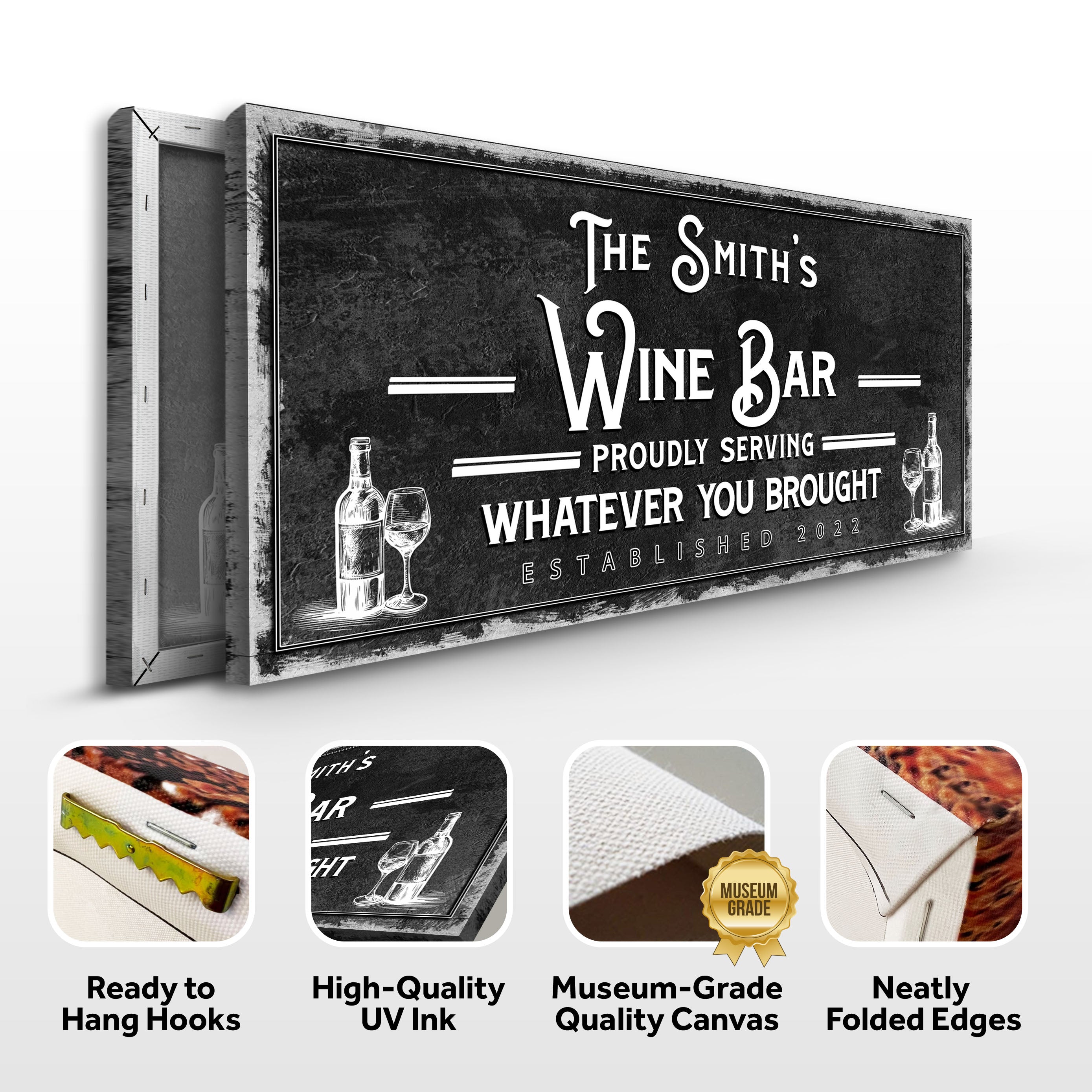 Personalized Wine Bar Sign on sale at MyriadMart