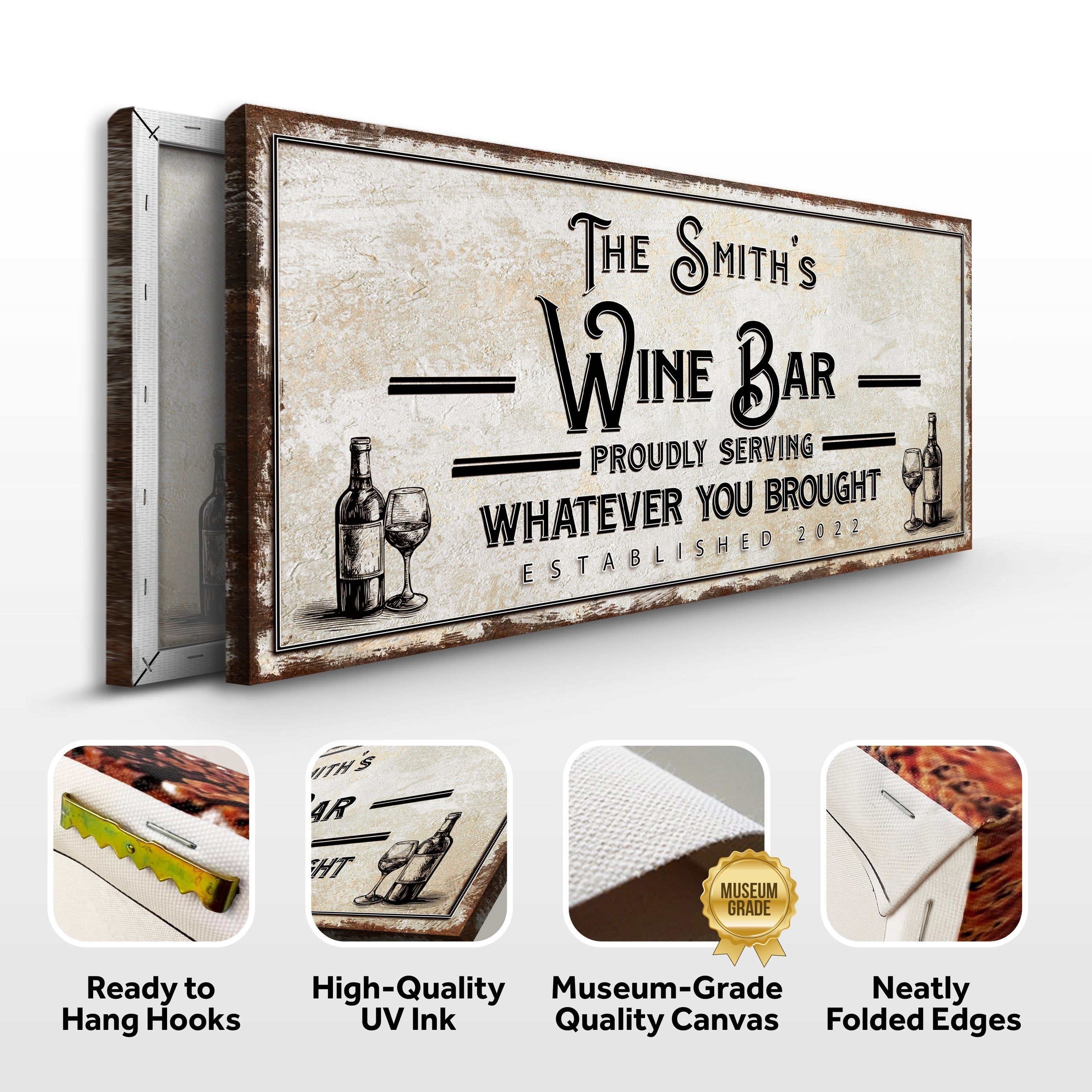 Personalized Wine Bar Sign II on sale at MyriadMart