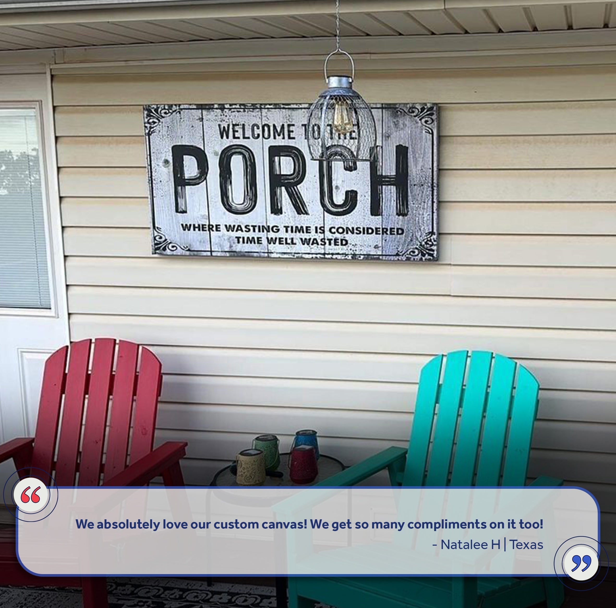 Welcome To The Porch Sign VII on sale at MyriadMart