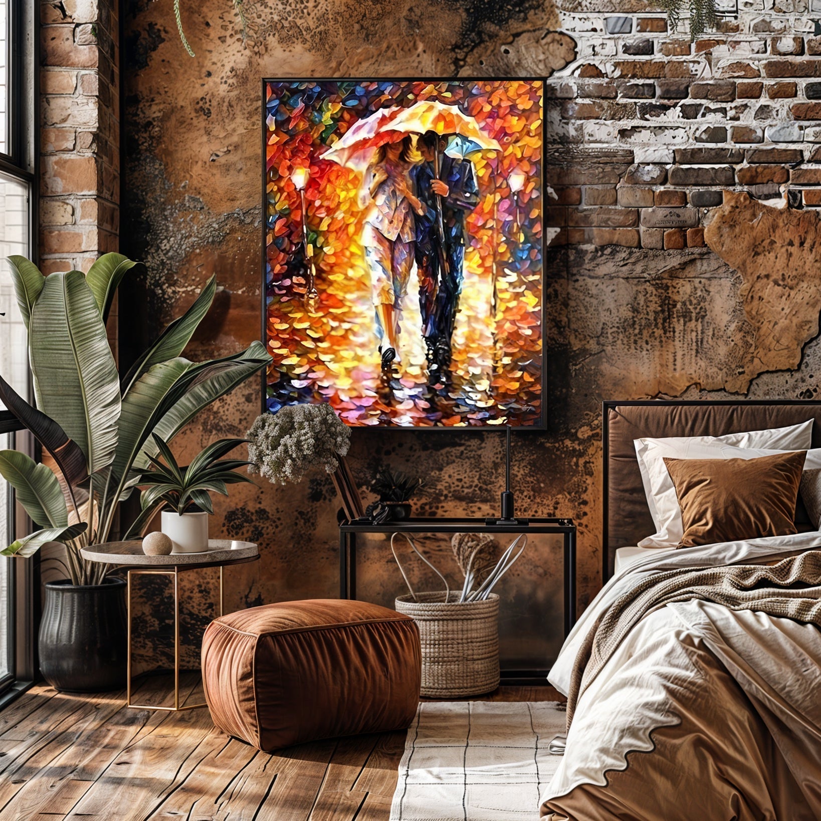 Canvas Print: "Rainy Romance" on sale at MyriadMart