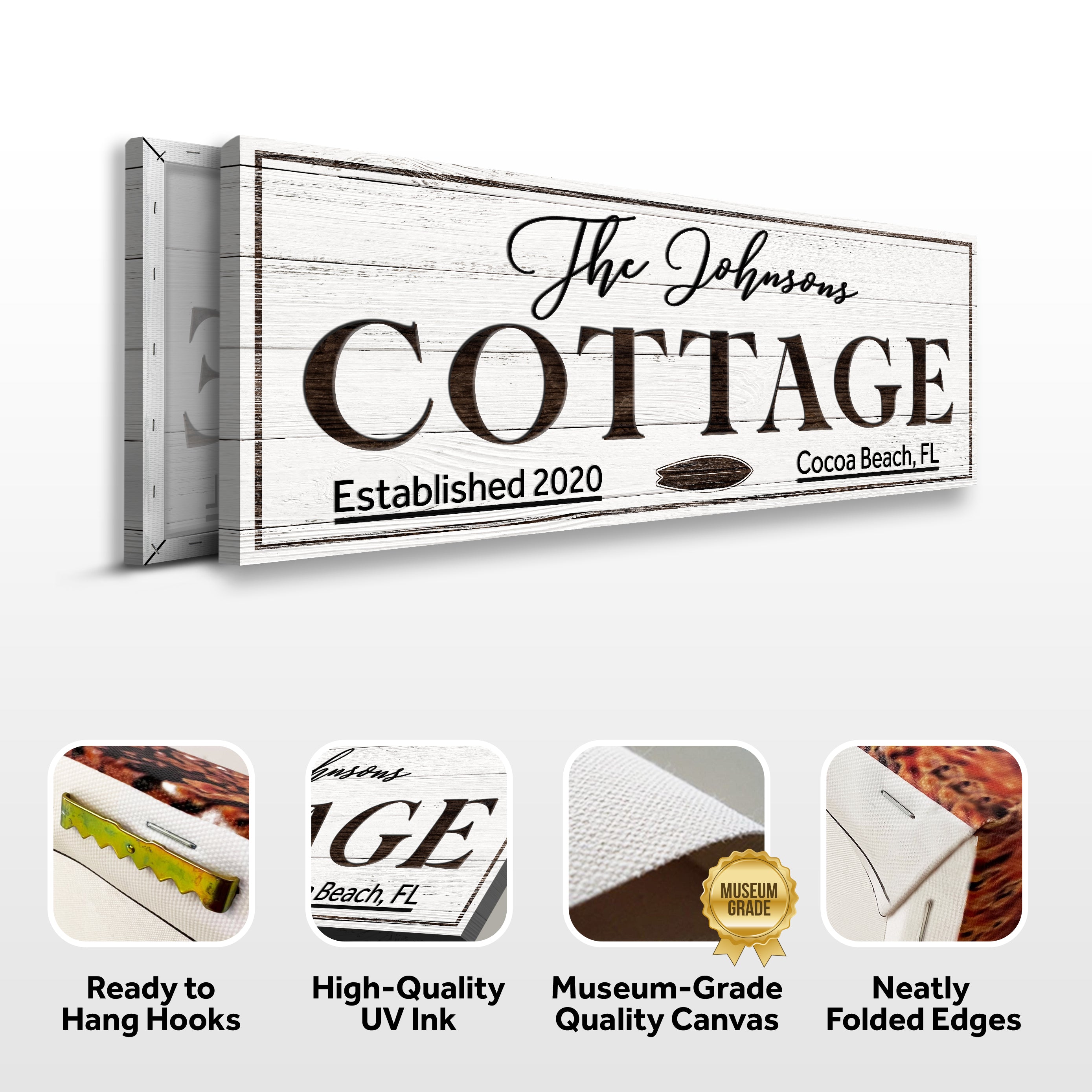 Cottage Beach House Sign on sale at MyriadMart