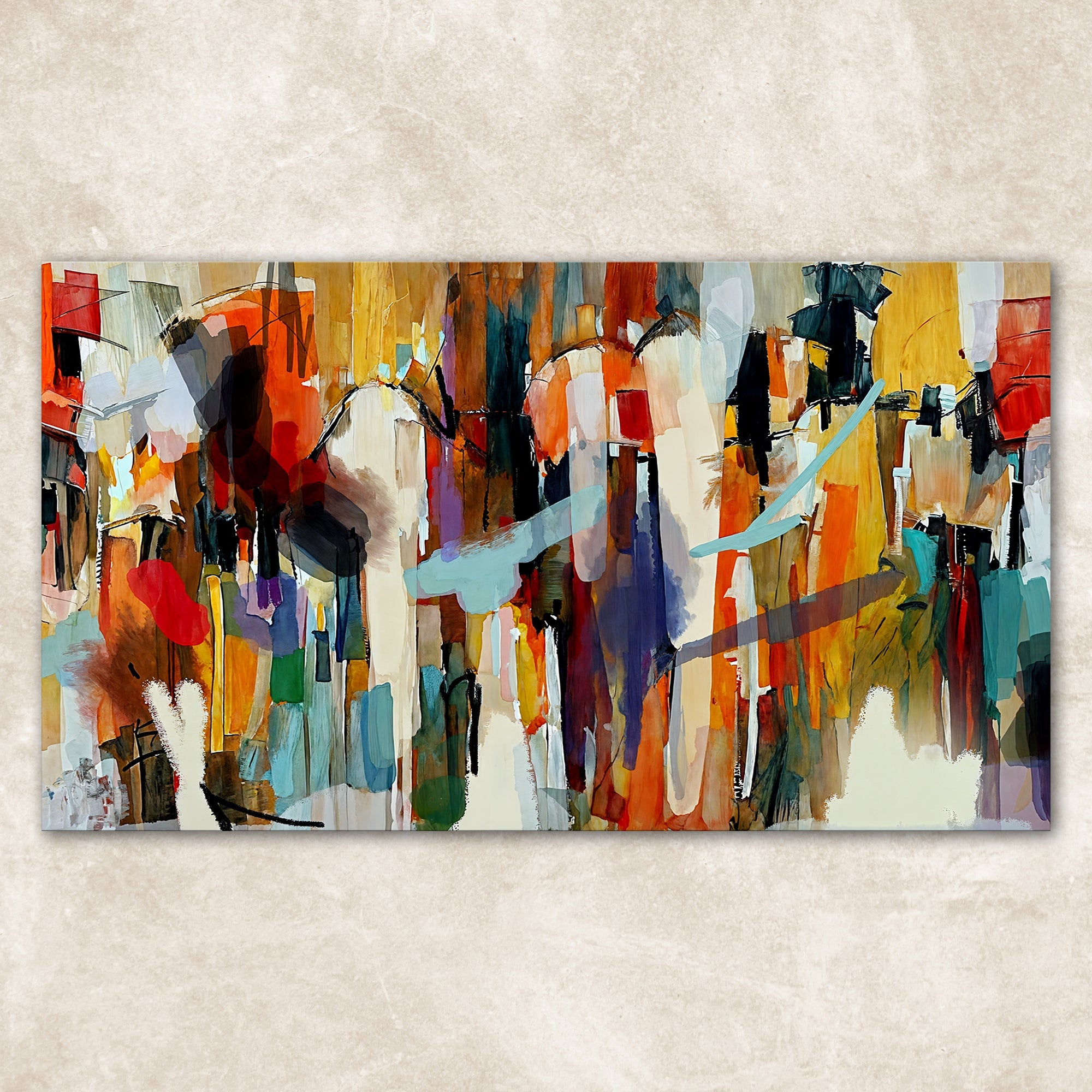 Canvas Print: "Resonant Hues" on sale at MyriadMart