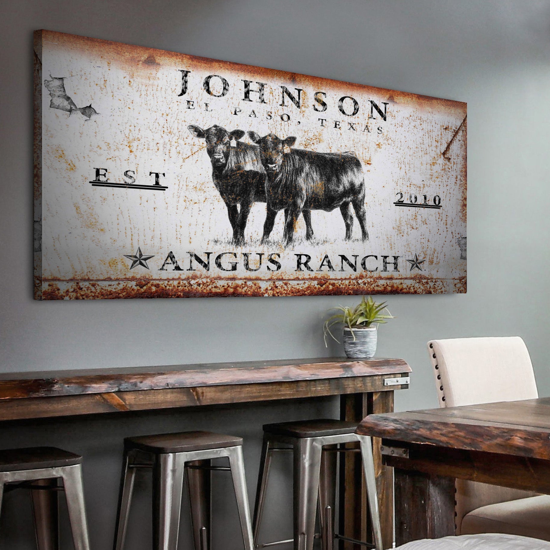 Angus Ranch Sign on sale at MyriadMart
