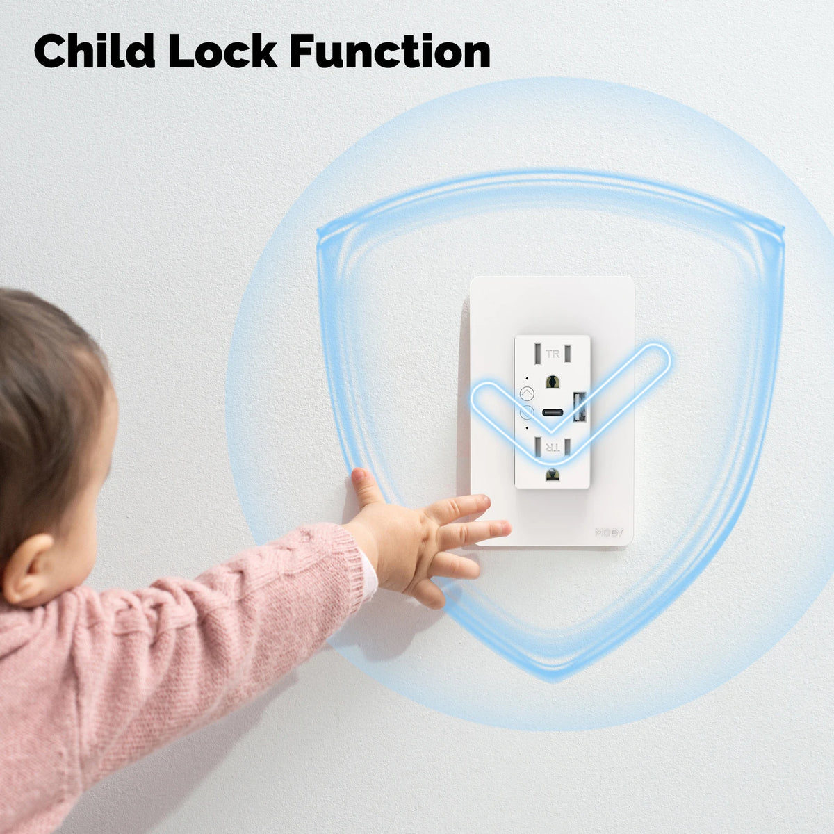MOES Tuya WiFi Smart Wall Outlet US Electrical Socket USB Type-C Port Plug APP Remote Voice Control Work with Alexa Google Home