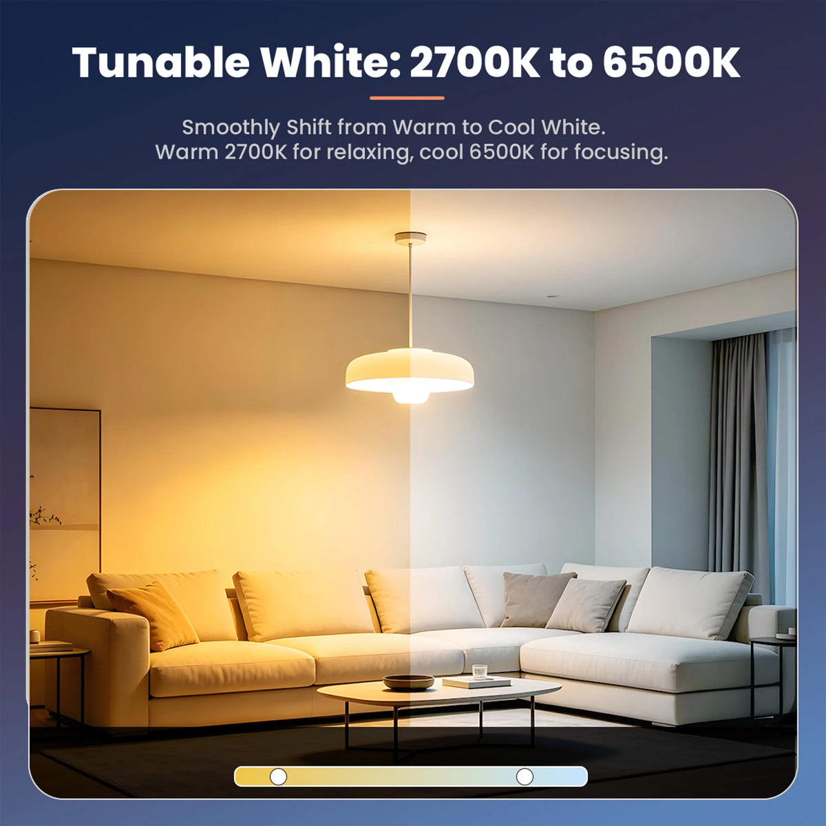 4pcs RGB Multi-Color LED Smart Bulbs, Music Rhythm Sensitive Lights, Low Blue Light Flicker-Free Lamps for Living Room Bedroom