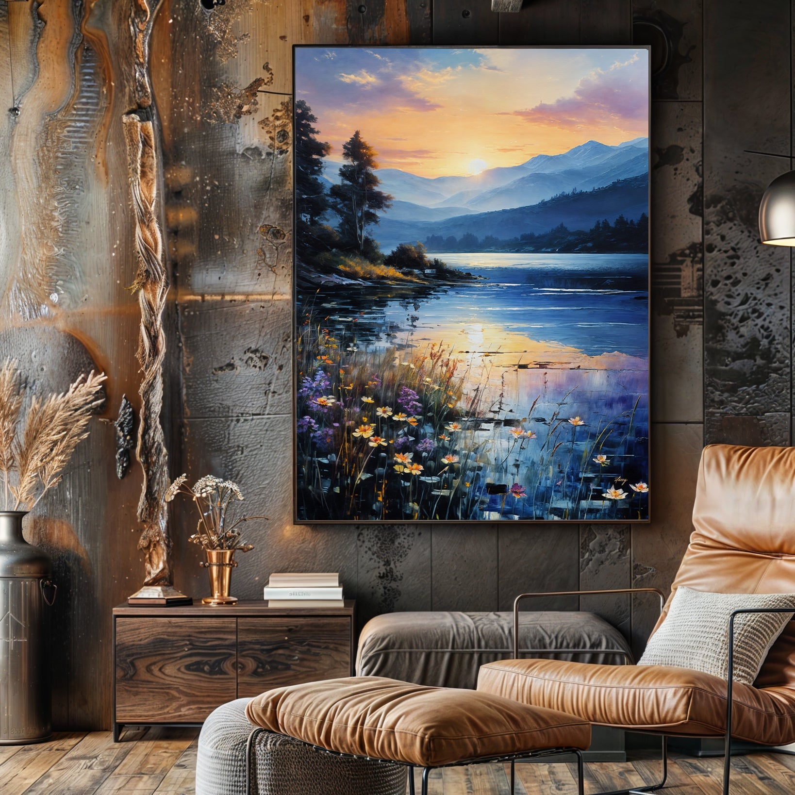 Canvas Print: "Sunset Journey" on sale at MyriadMart