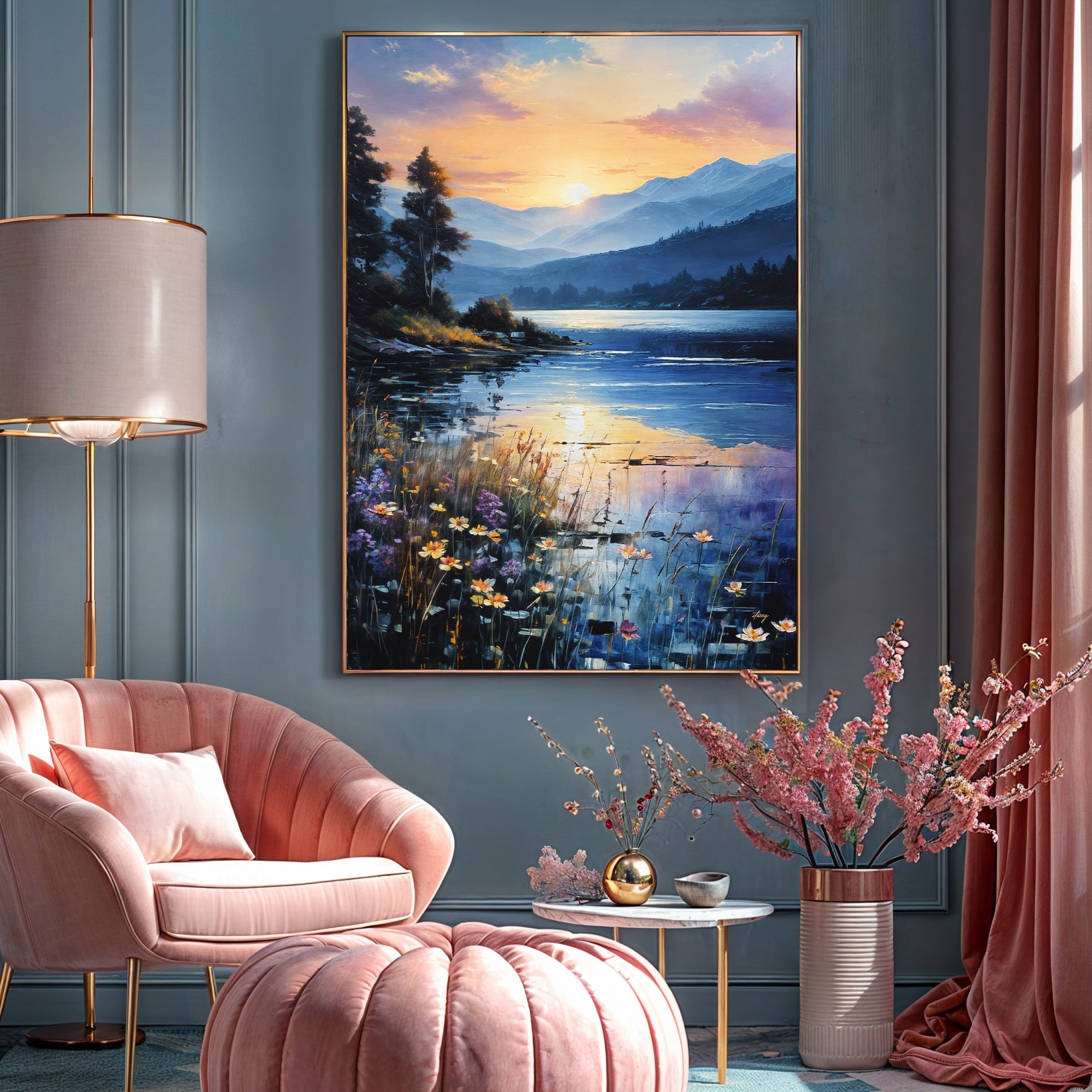 Canvas Print: "Sunset Journey" on sale at MyriadMart