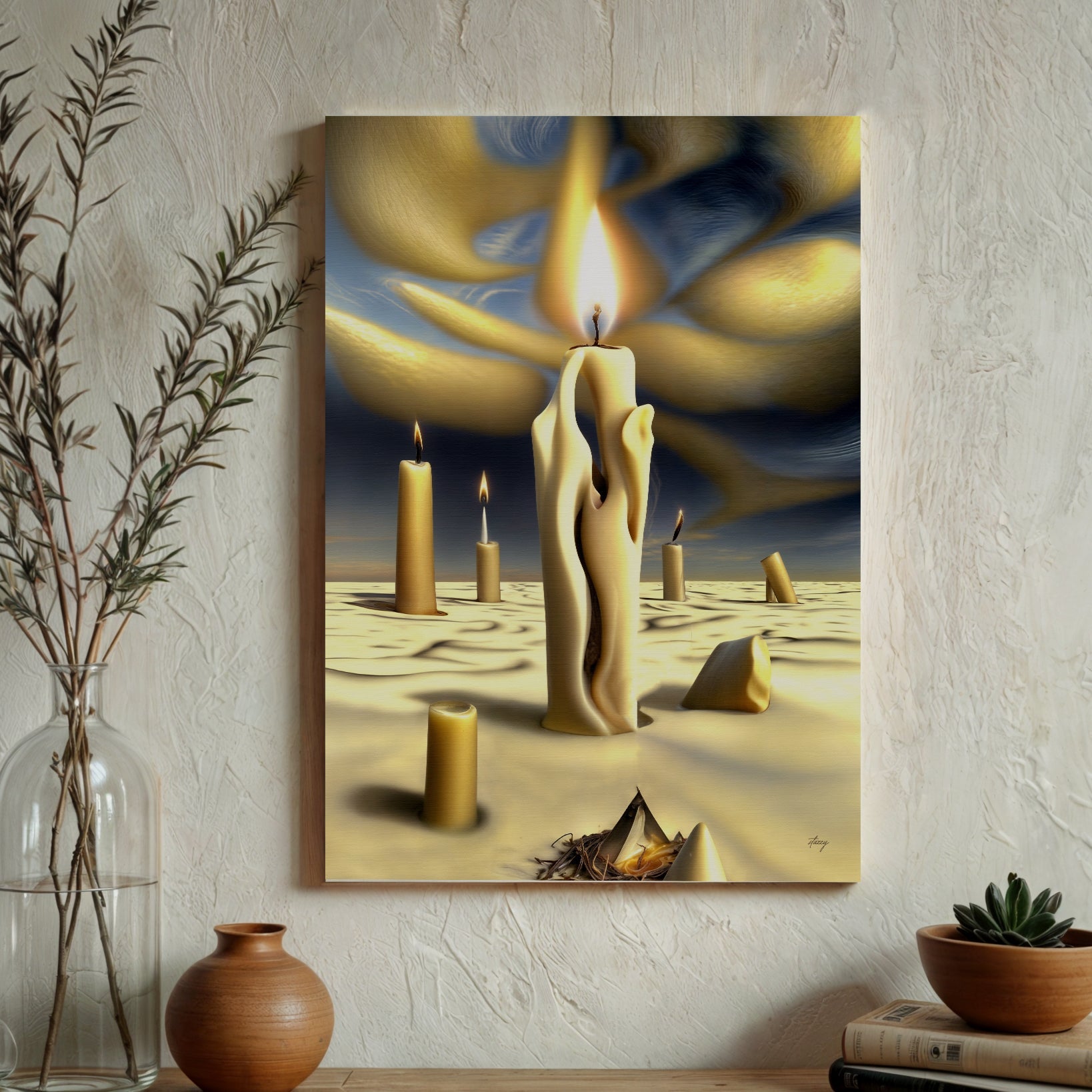 Canvas Print: "Surreal Flames" on sale at MyriadMart