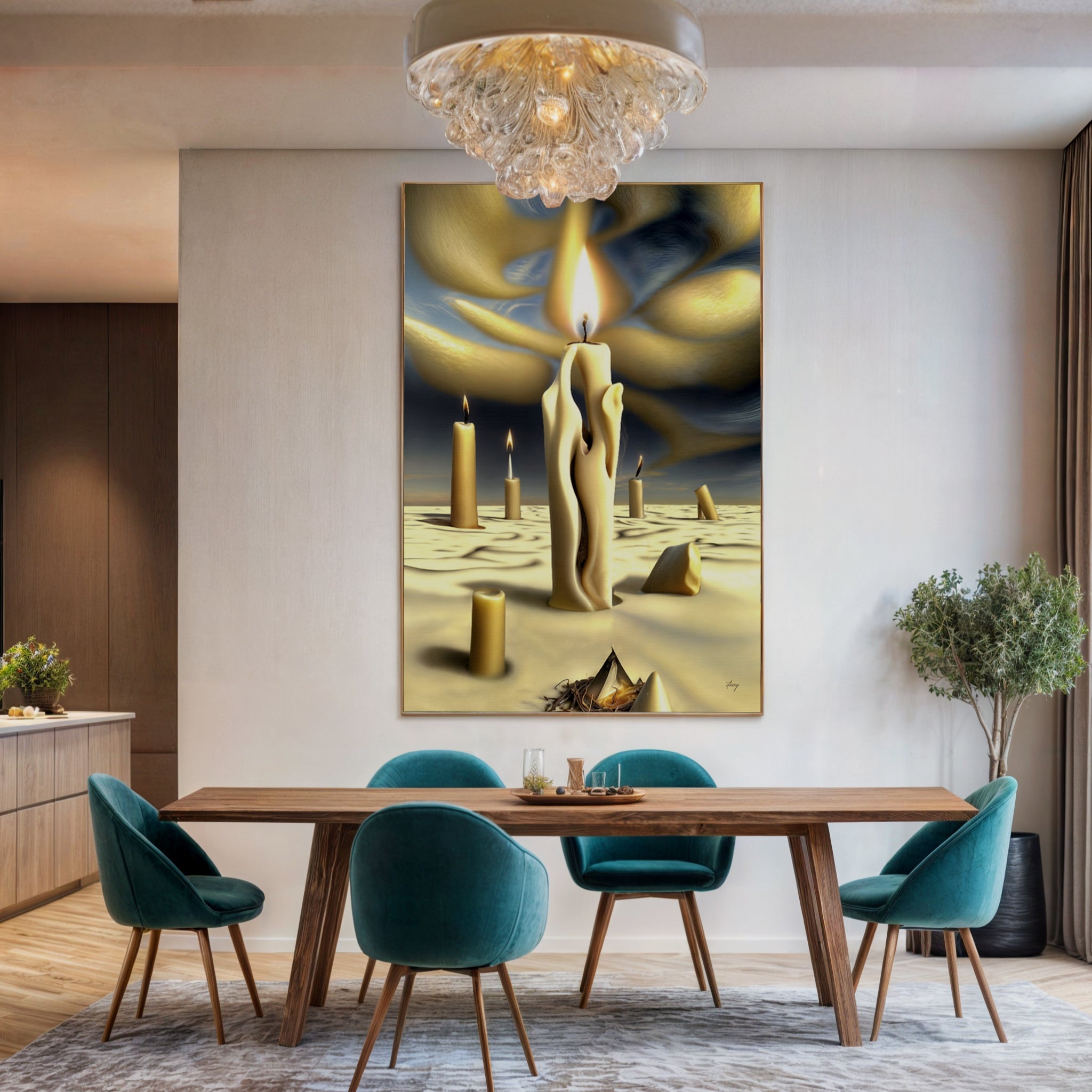 Canvas Print: "Surreal Flames" on sale at MyriadMart