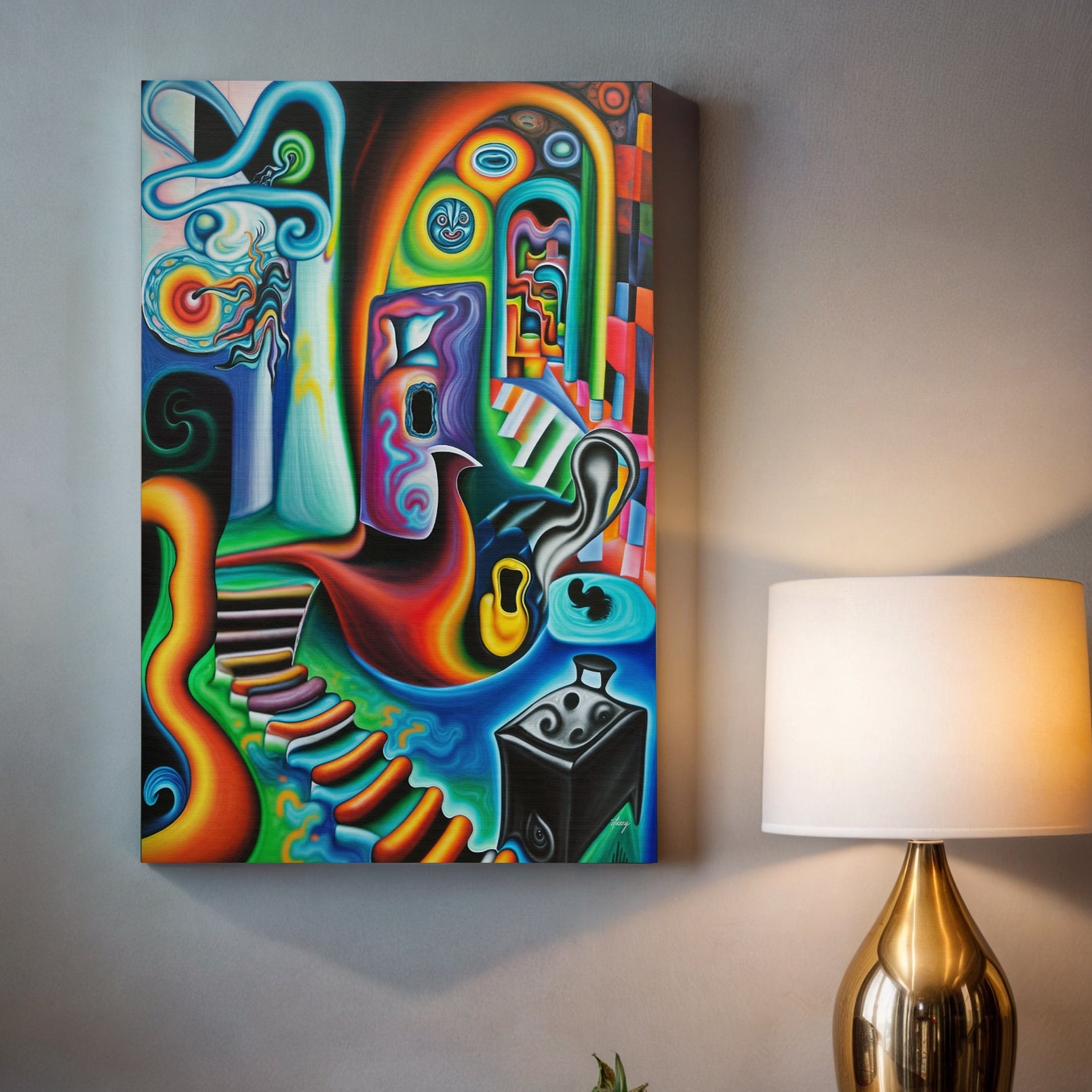 Canvas Print: "Surreal Steps" on sale at MyriadMart
