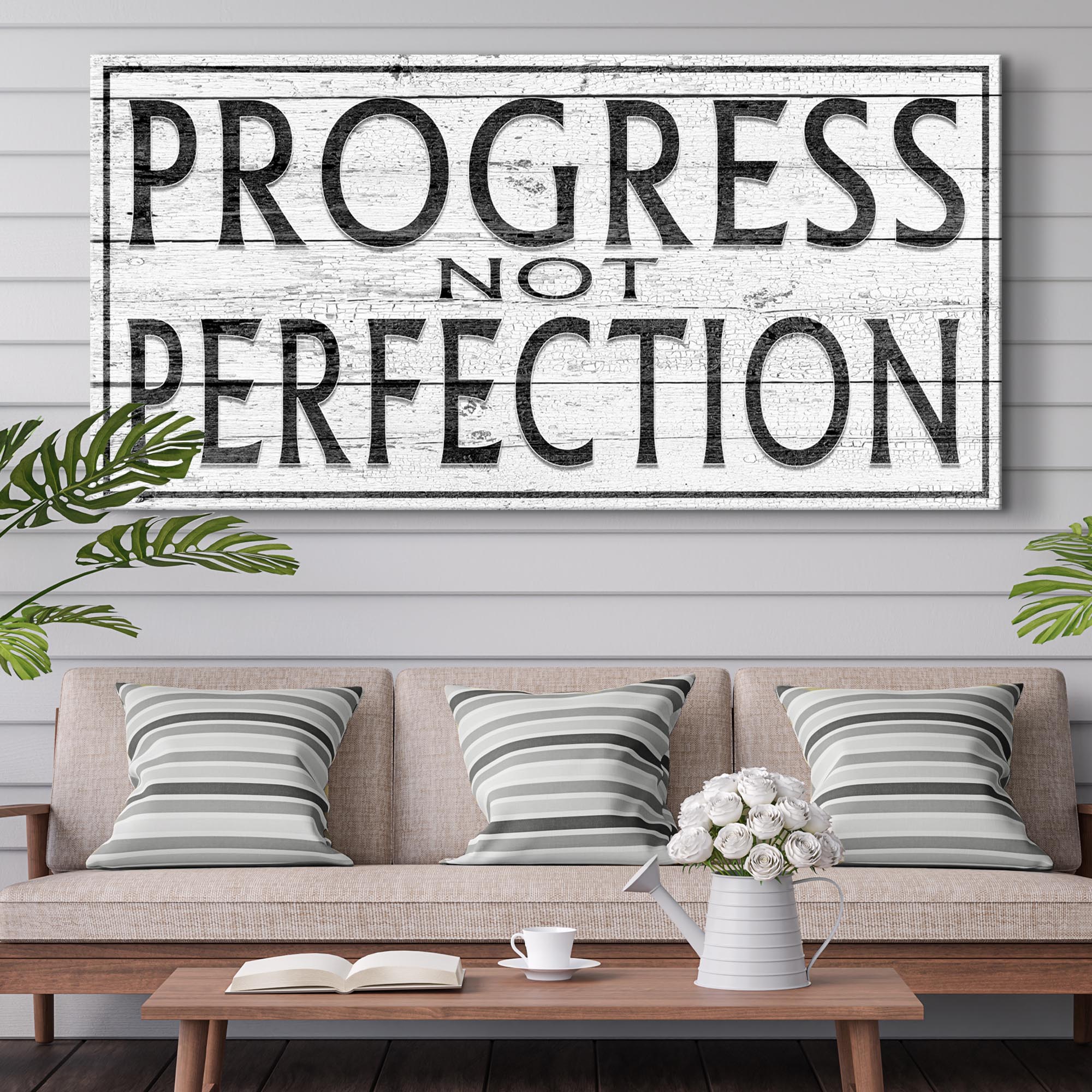 Progress Not Perfection Sign on sale at MyriadMart