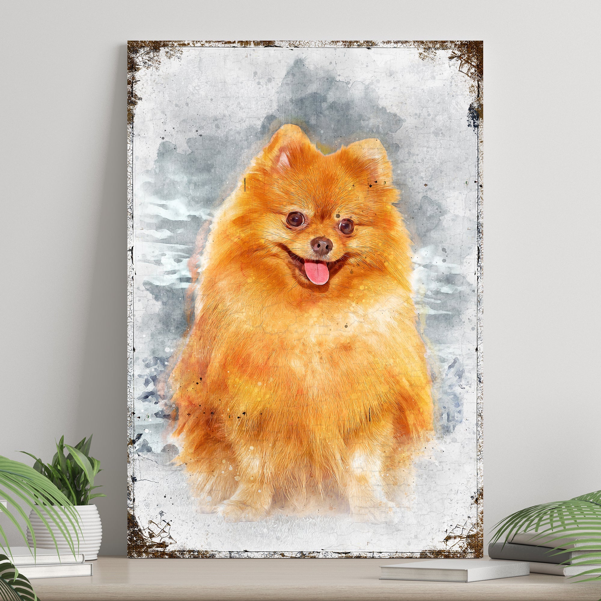 Pet Watercolor Portrait Sign II on sale at MyriadMart