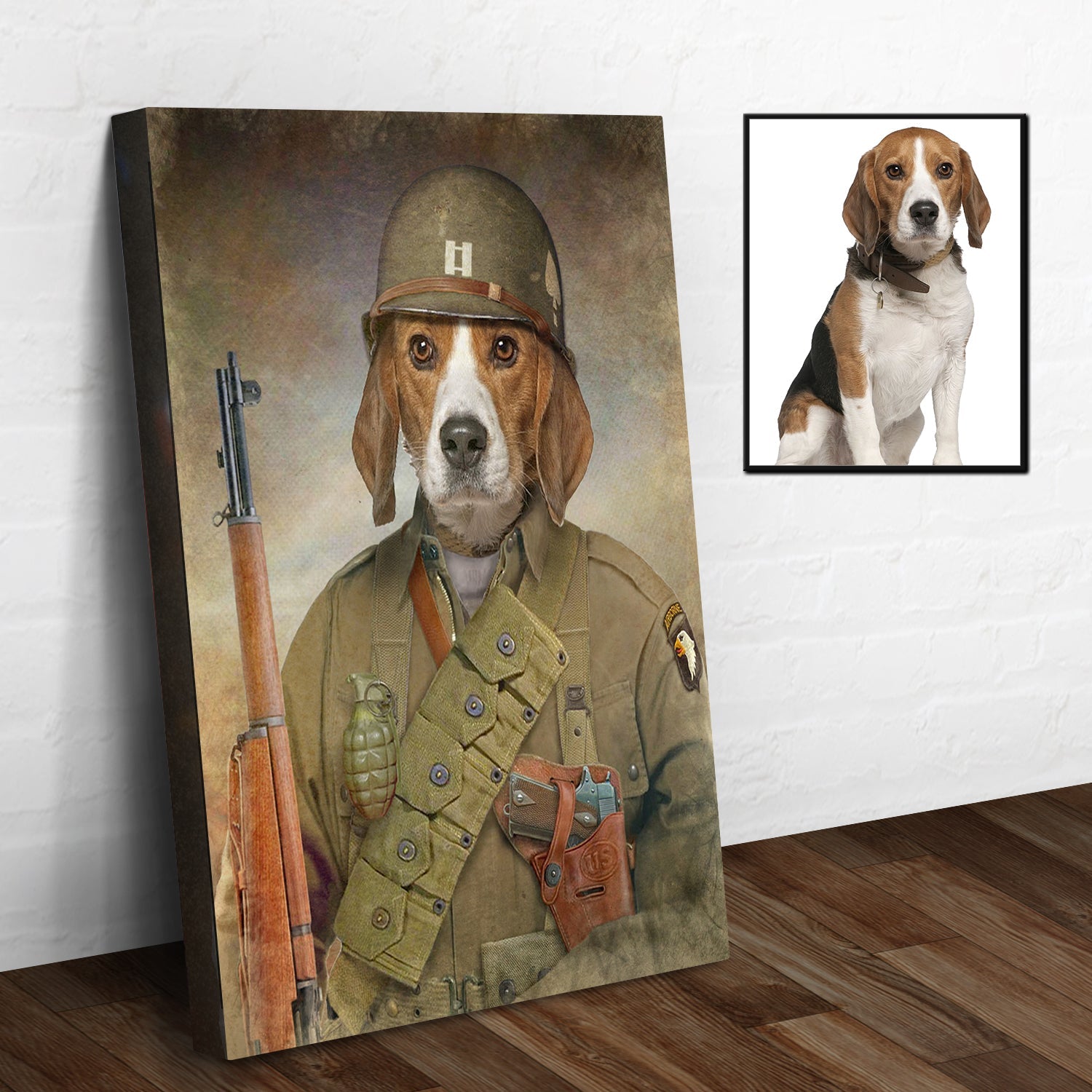 Pet Beagle Military Dog Sign on sale at MyriadMart
