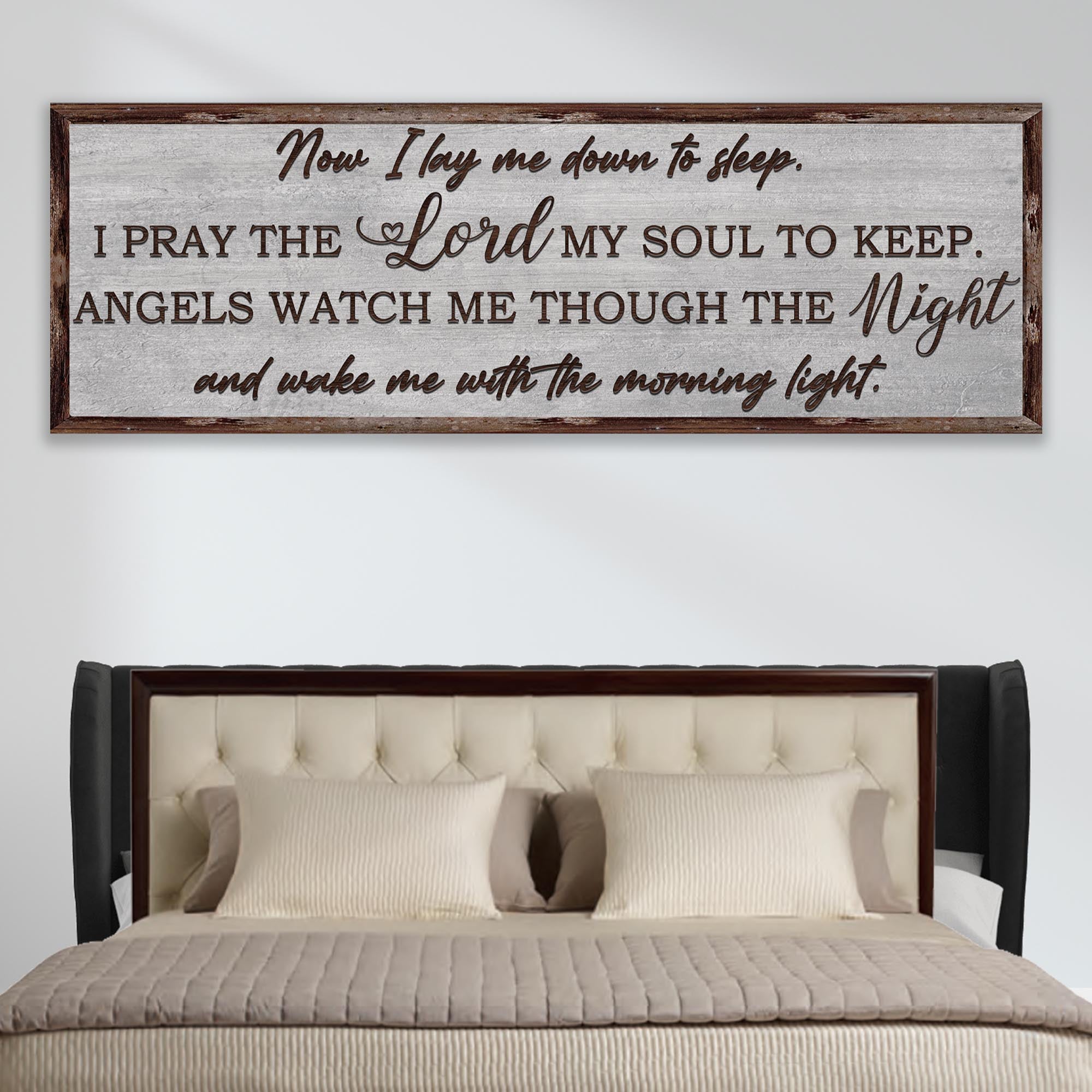 Now I Lay Me Down To Sleep Sign on sale at MyriadMart