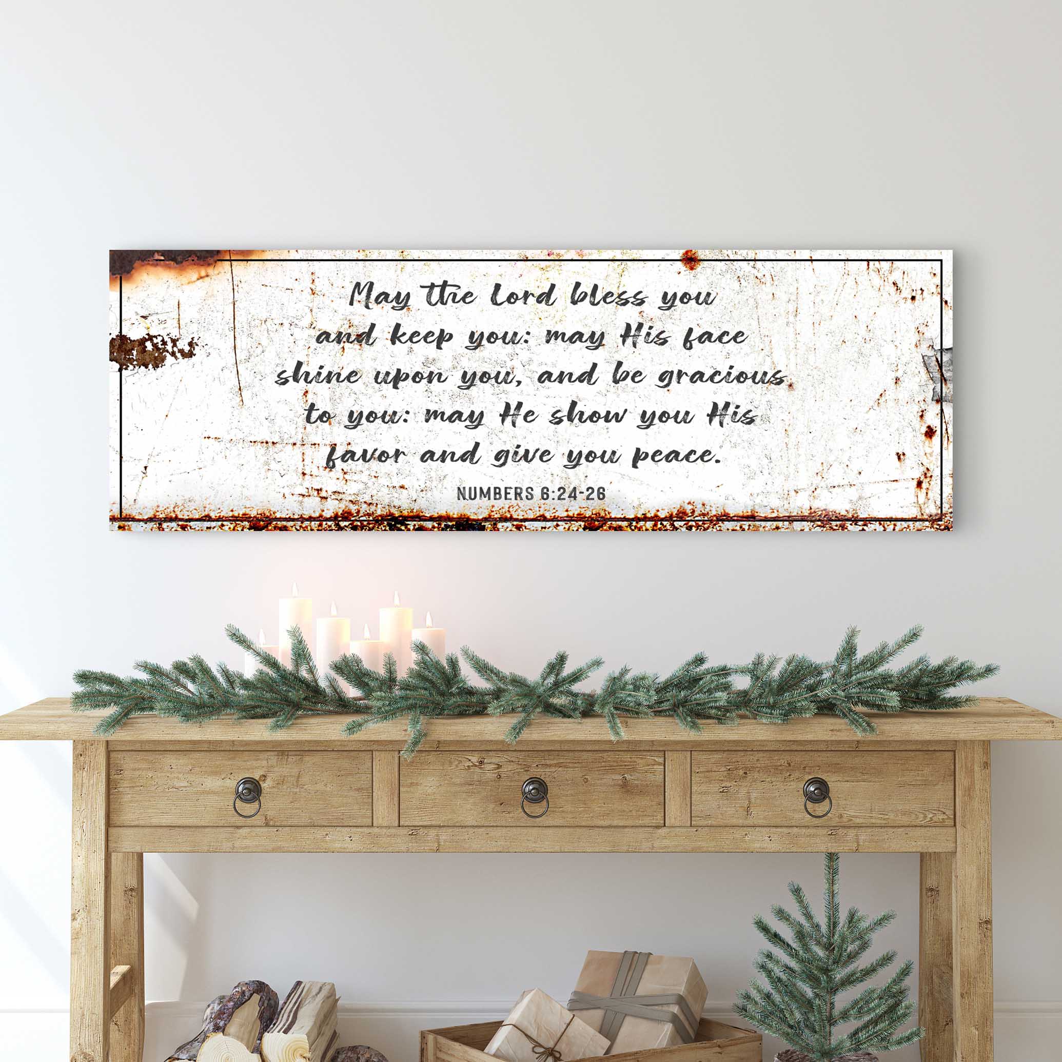 Numbers 6:24-26 - May The Lord Bless You Sign on sale at MyriadMart