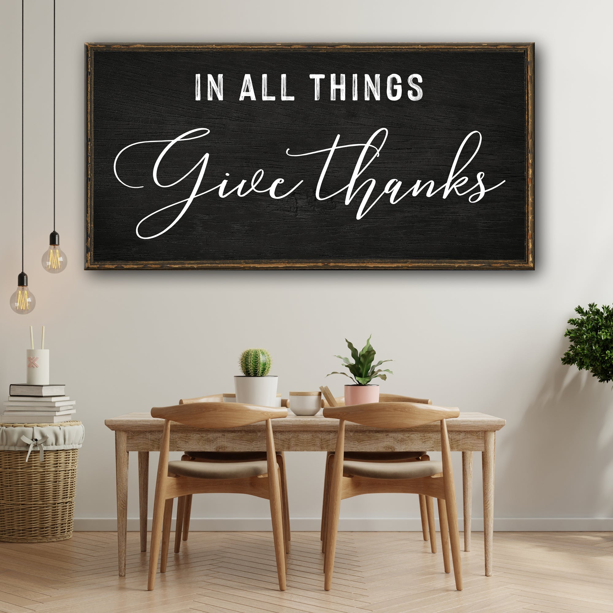 In All Things Give Thanks Sign on sale at MyriadMart