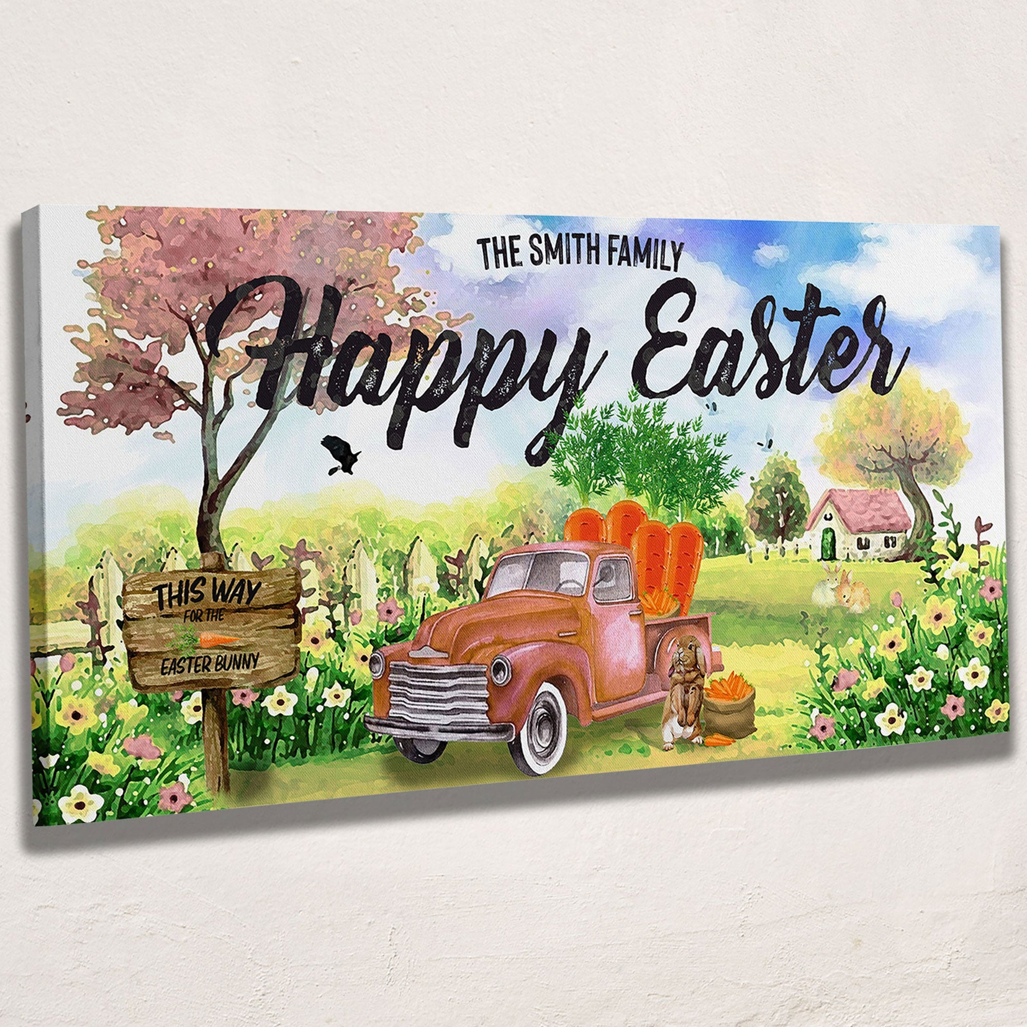 Family Happy Easter Sign on sale at MyriadMart