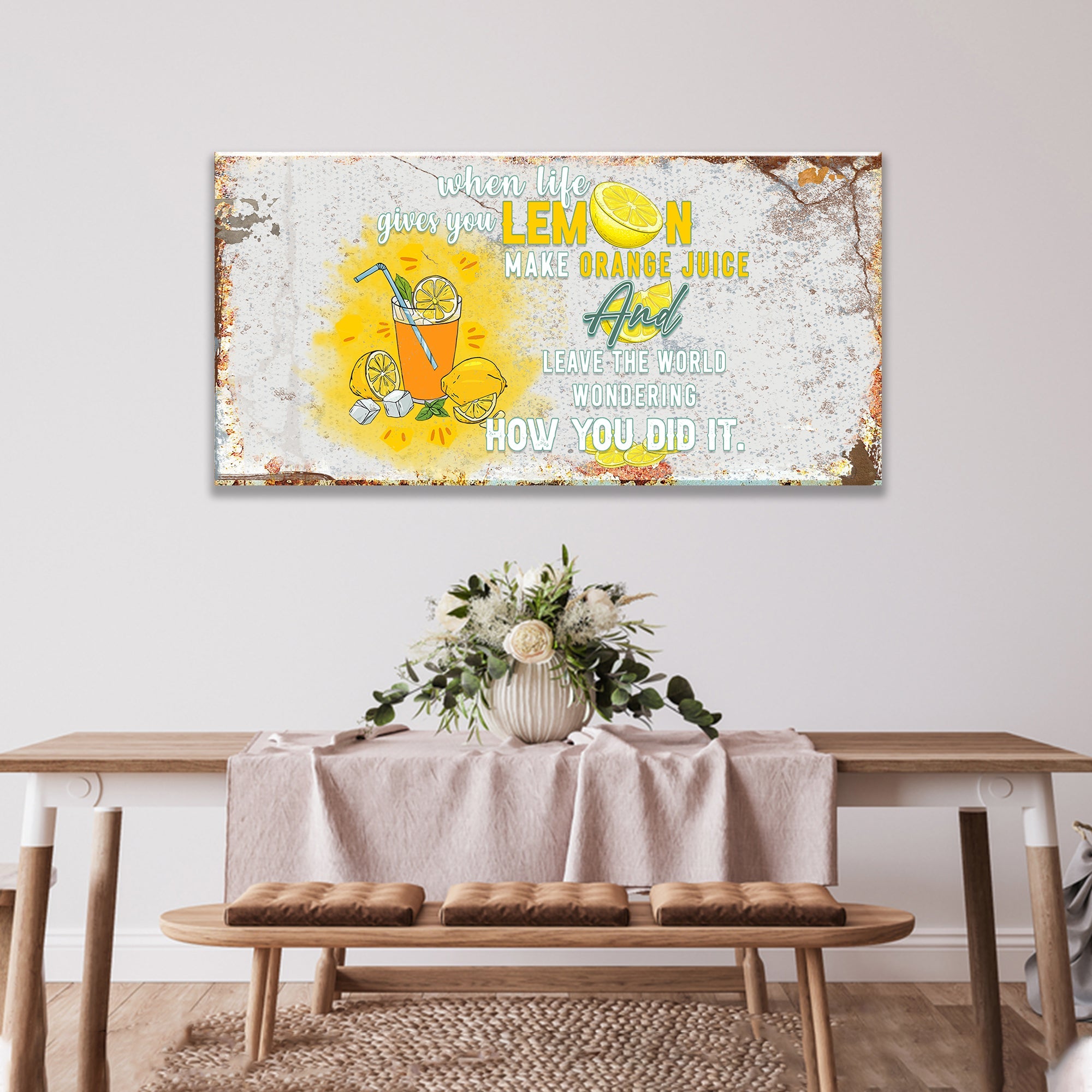 Life And Lemons Sign on sale at MyriadMart