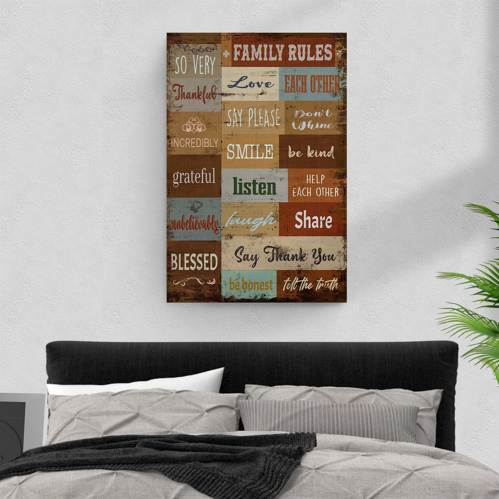 Family Rules Sign on sale at MyriadMart
