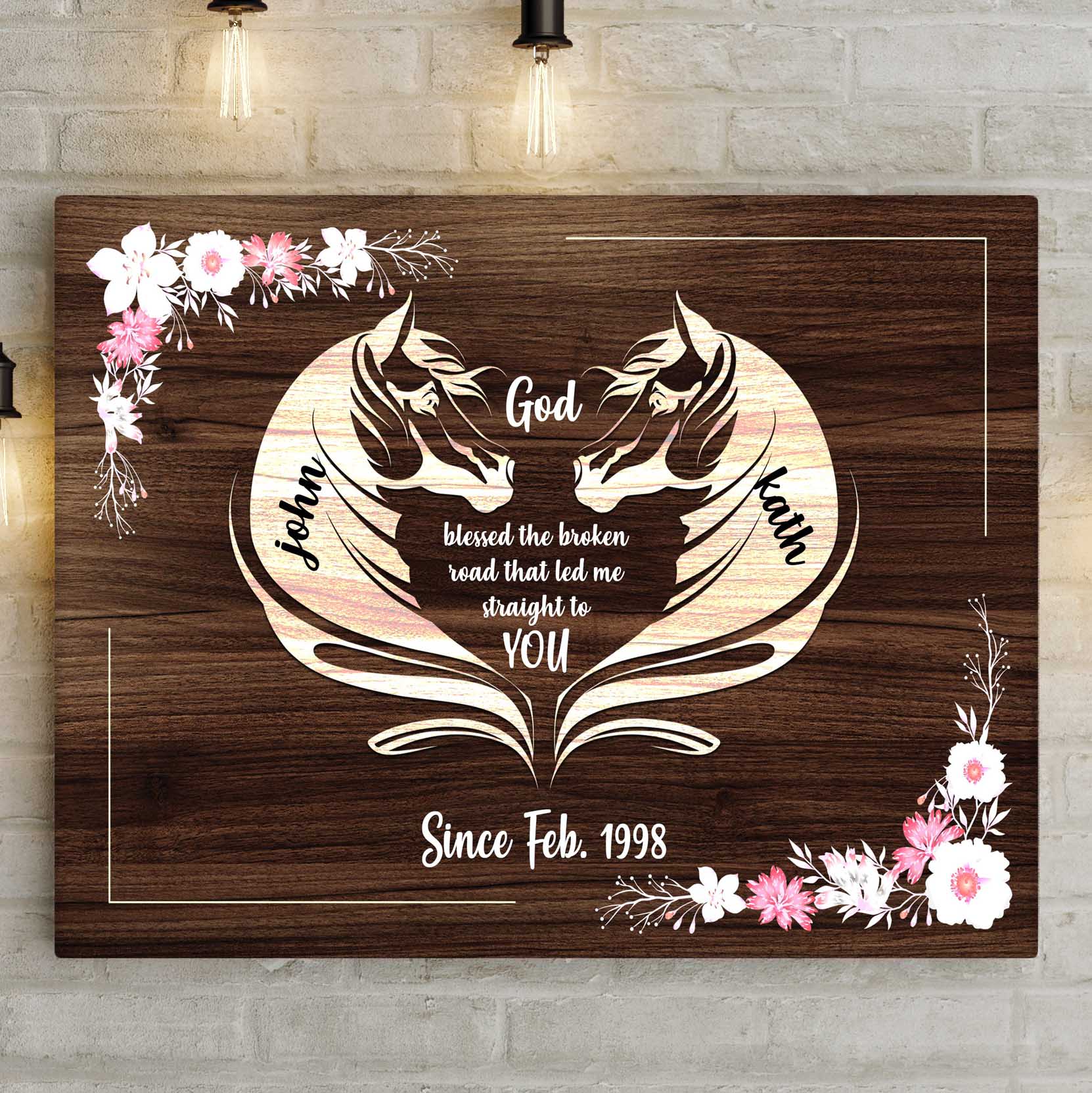 Horse Couple Sign II on sale at MyriadMart