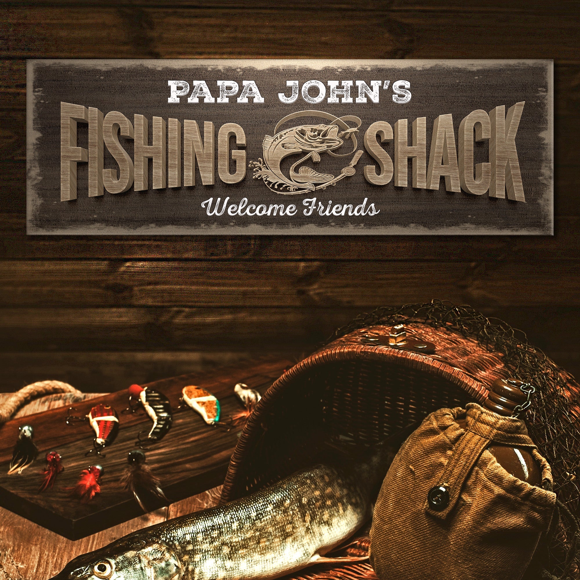 Fishing Shack Sign II on sale at MyriadMart