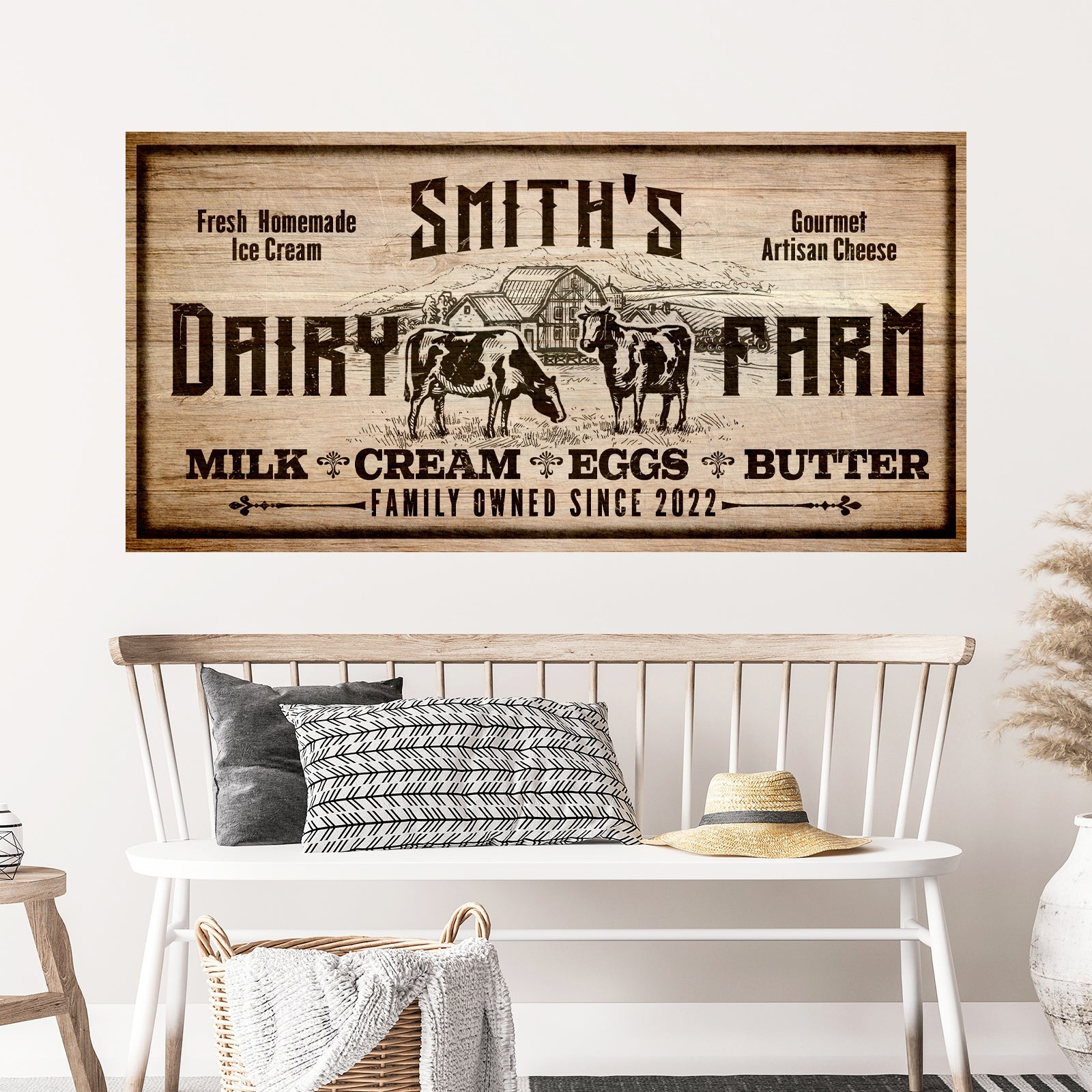 Dairy Farm Sign II on sale at MyriadMart