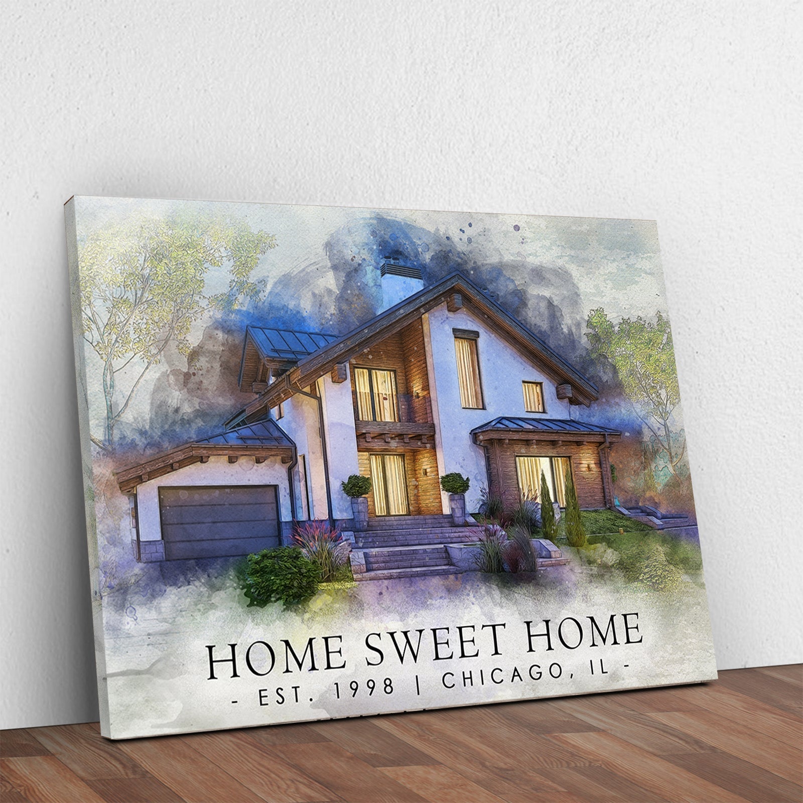 Home Sweet Home Watercolor Sign II on sale at MyriadMart