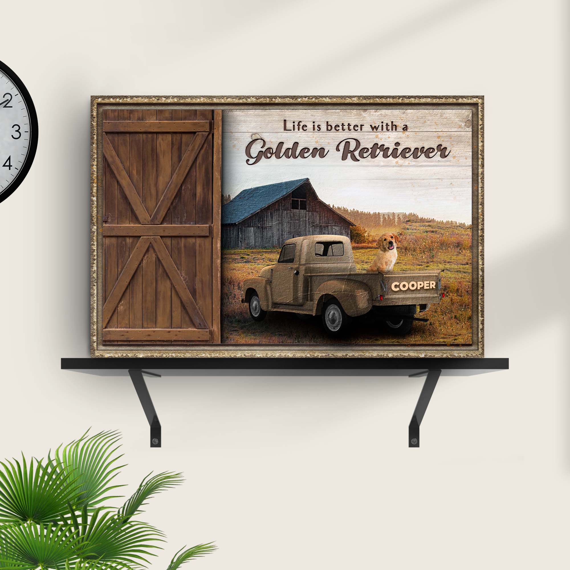 Life Is Better With A Golden Retriever Sign II on sale at MyriadMart