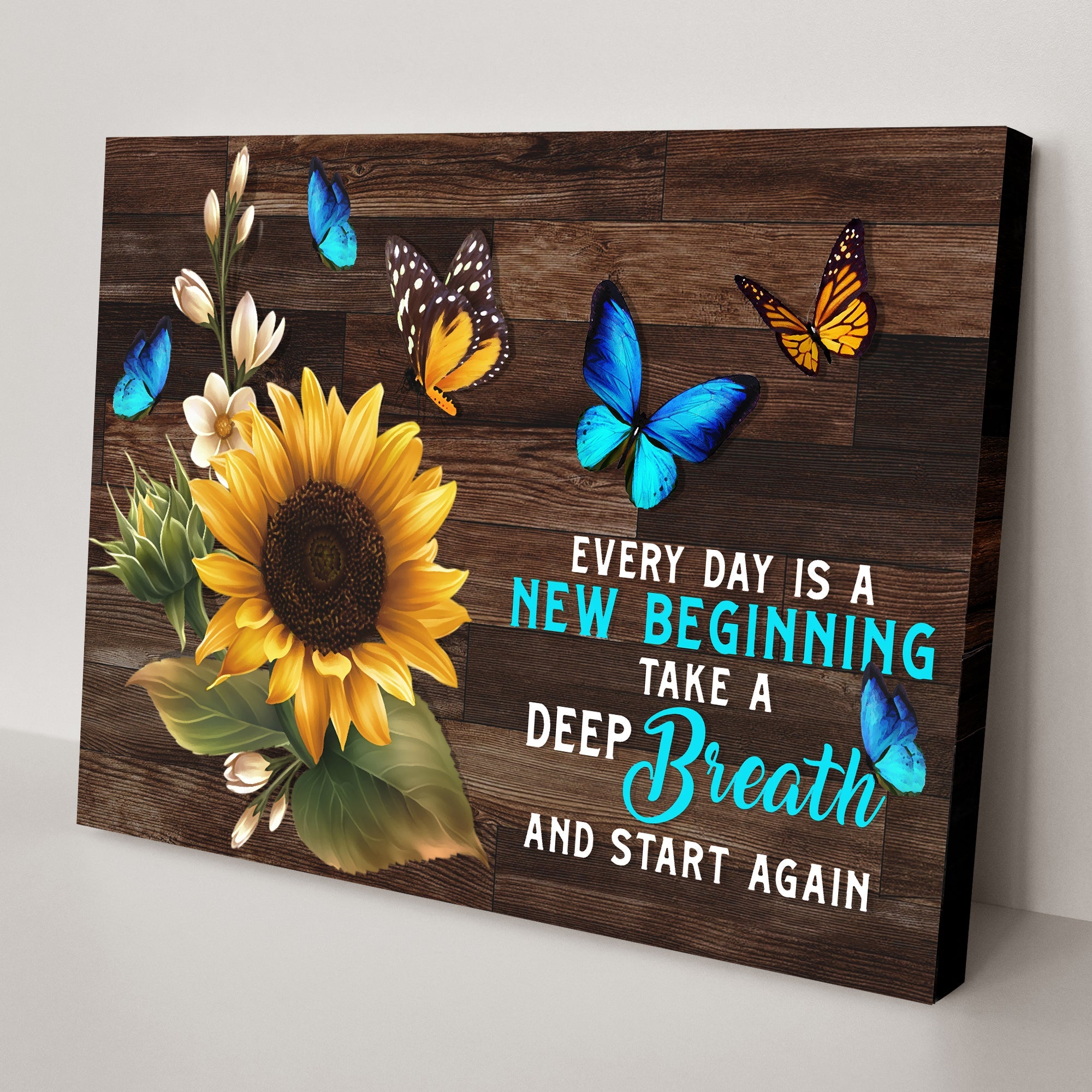 Everyday Is A New Beginning Sign on sale at MyriadMart