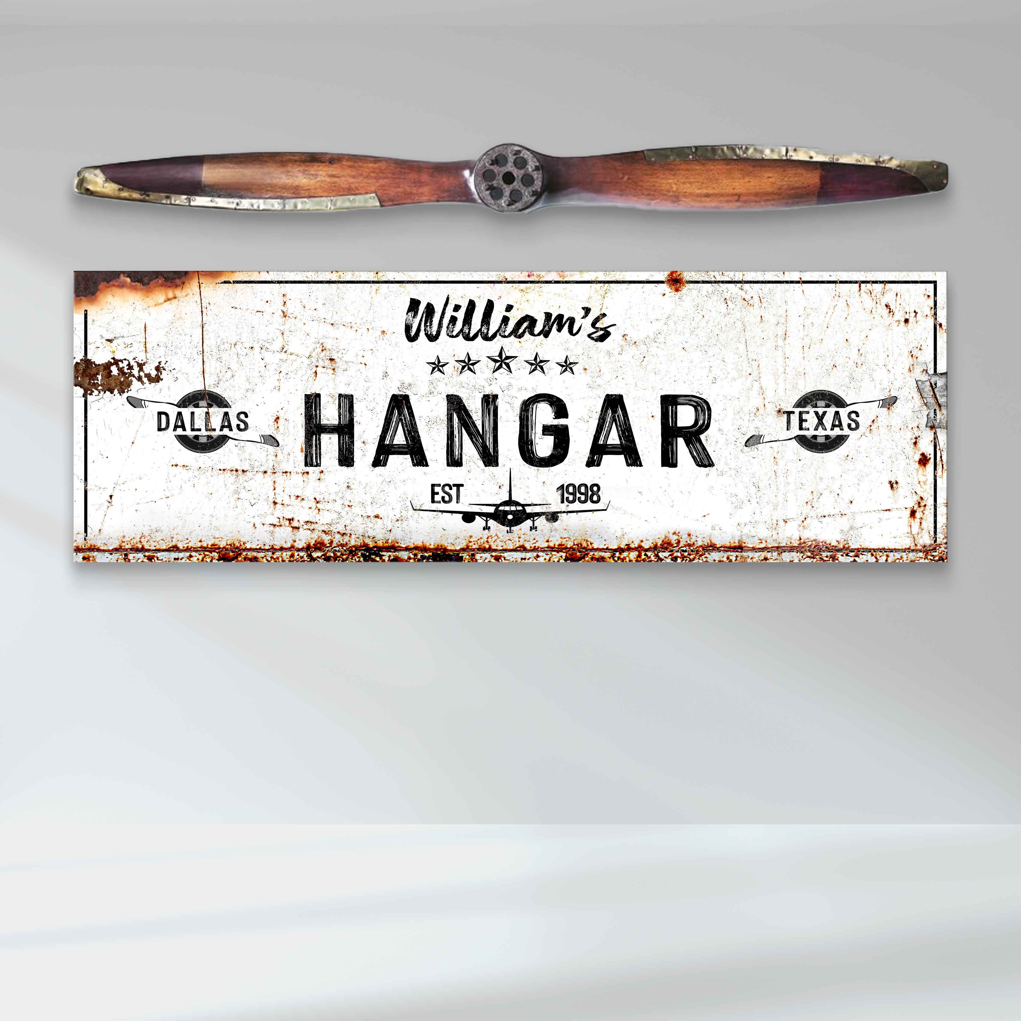 Hangar Sign II on sale at MyriadMart