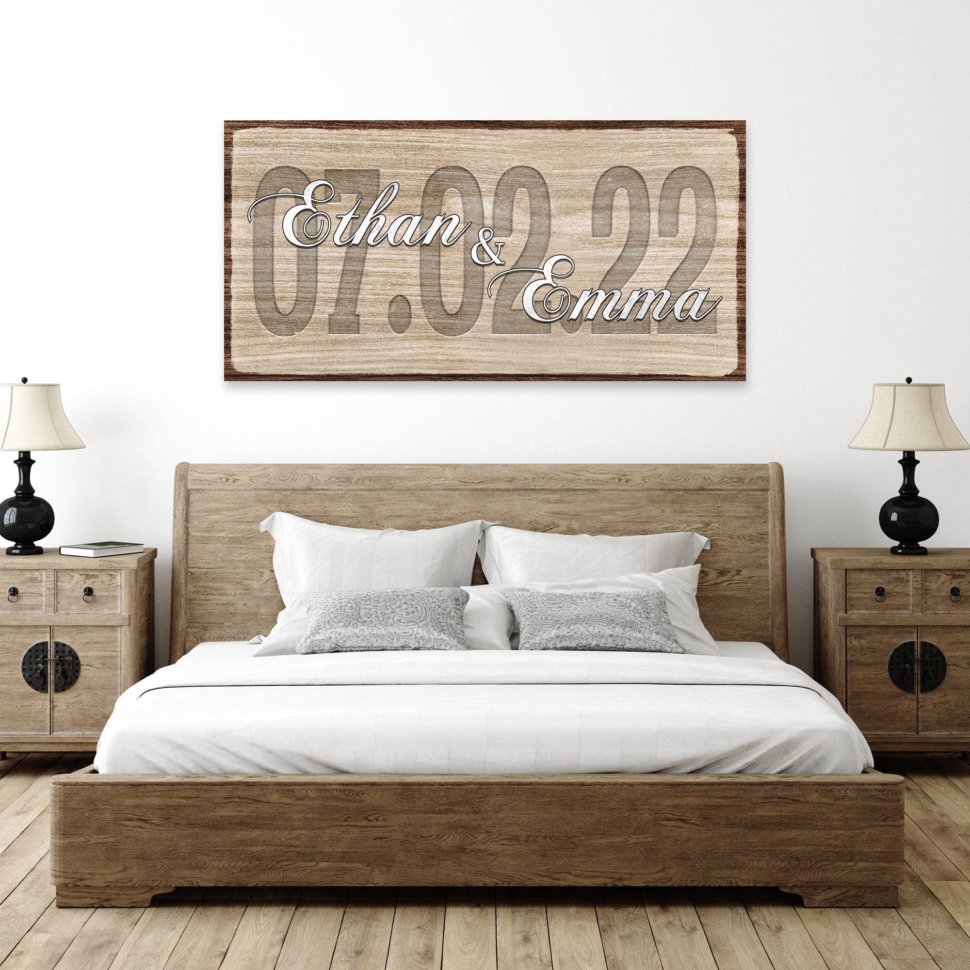 Couple Wedding Date Sign on sale at MyriadMart
