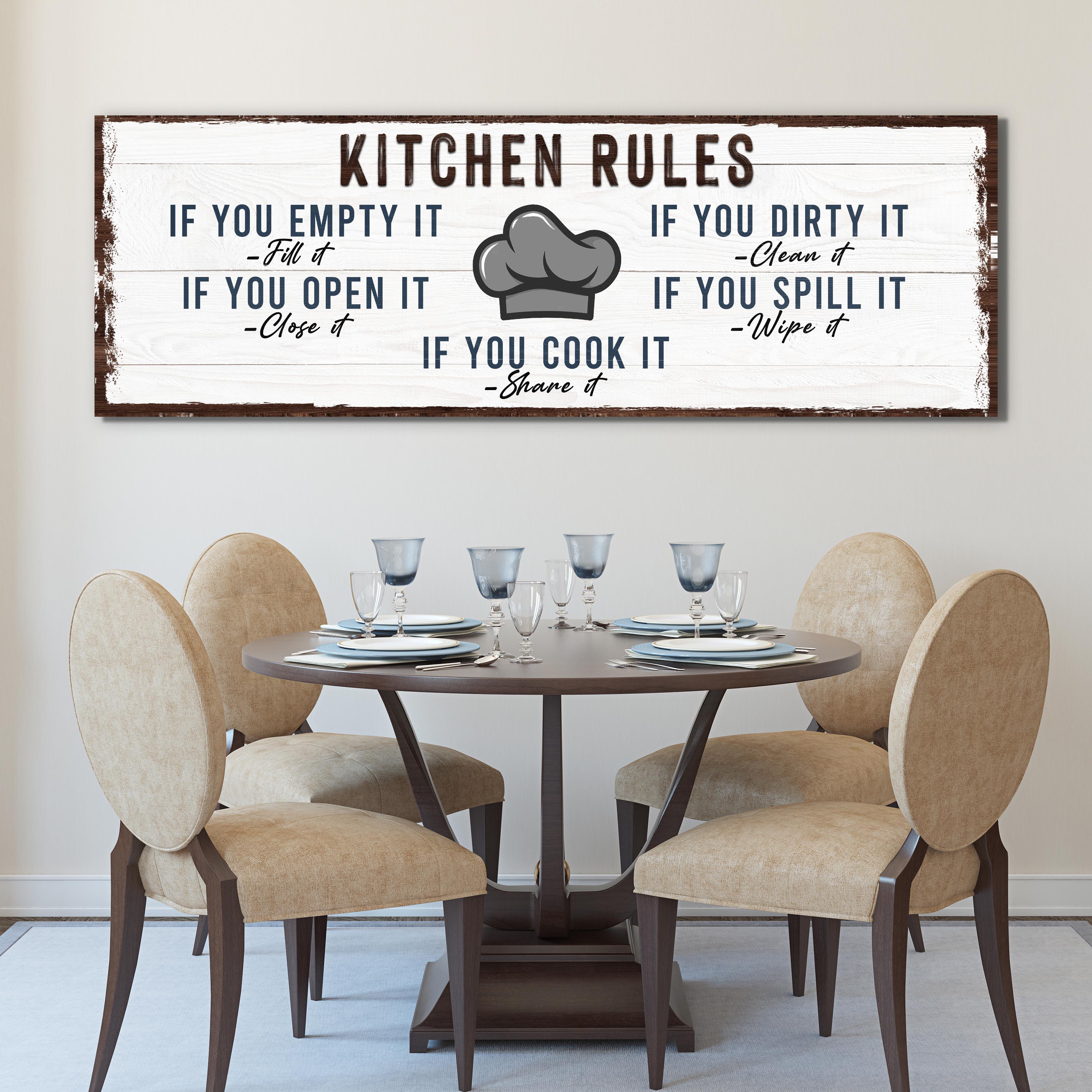 If You Cook It, Share It Kitchen Rules Sign on sale at MyriadMart