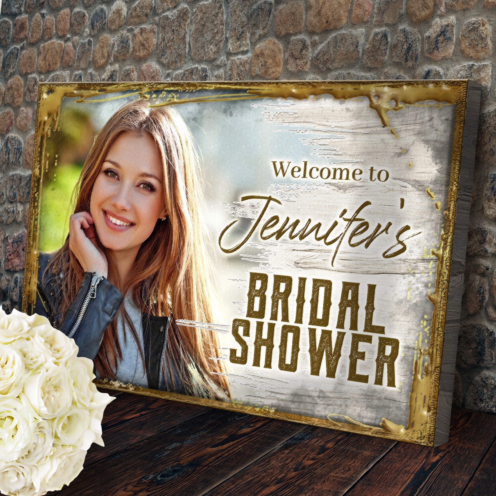 Welcome To The Bridal Shower Sign on sale at MyriadMart