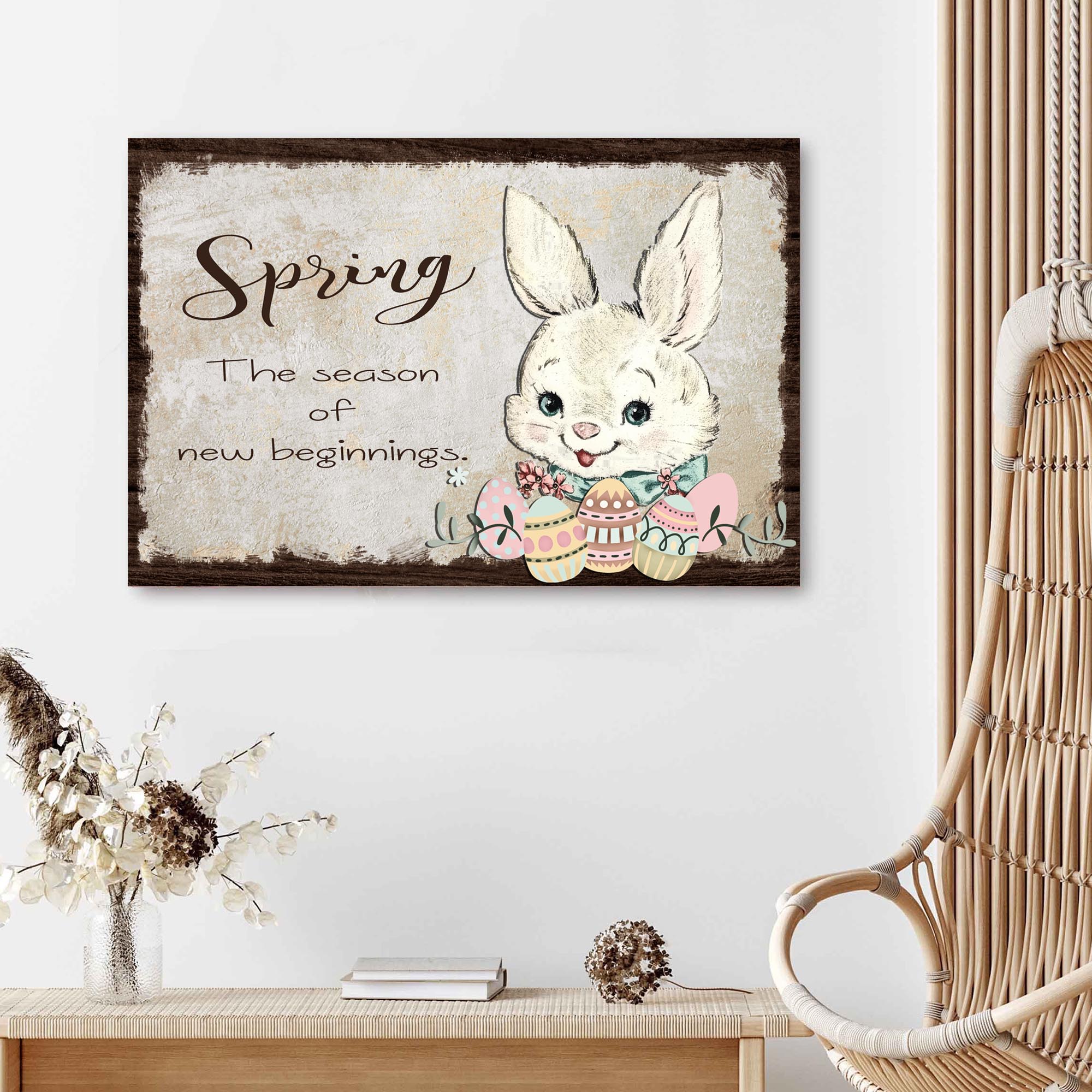 Easter Bunny Spring Sign on sale at MyriadMart