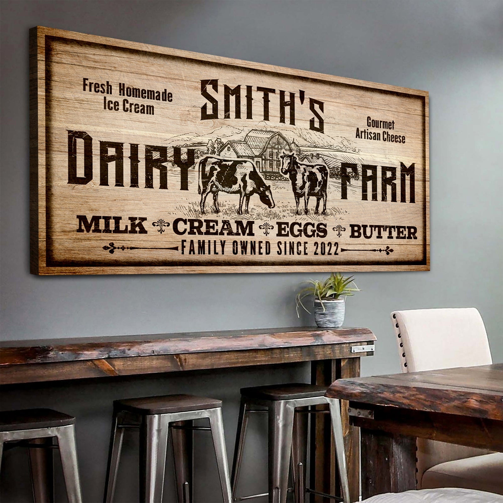 Dairy Farm Sign II on sale at MyriadMart