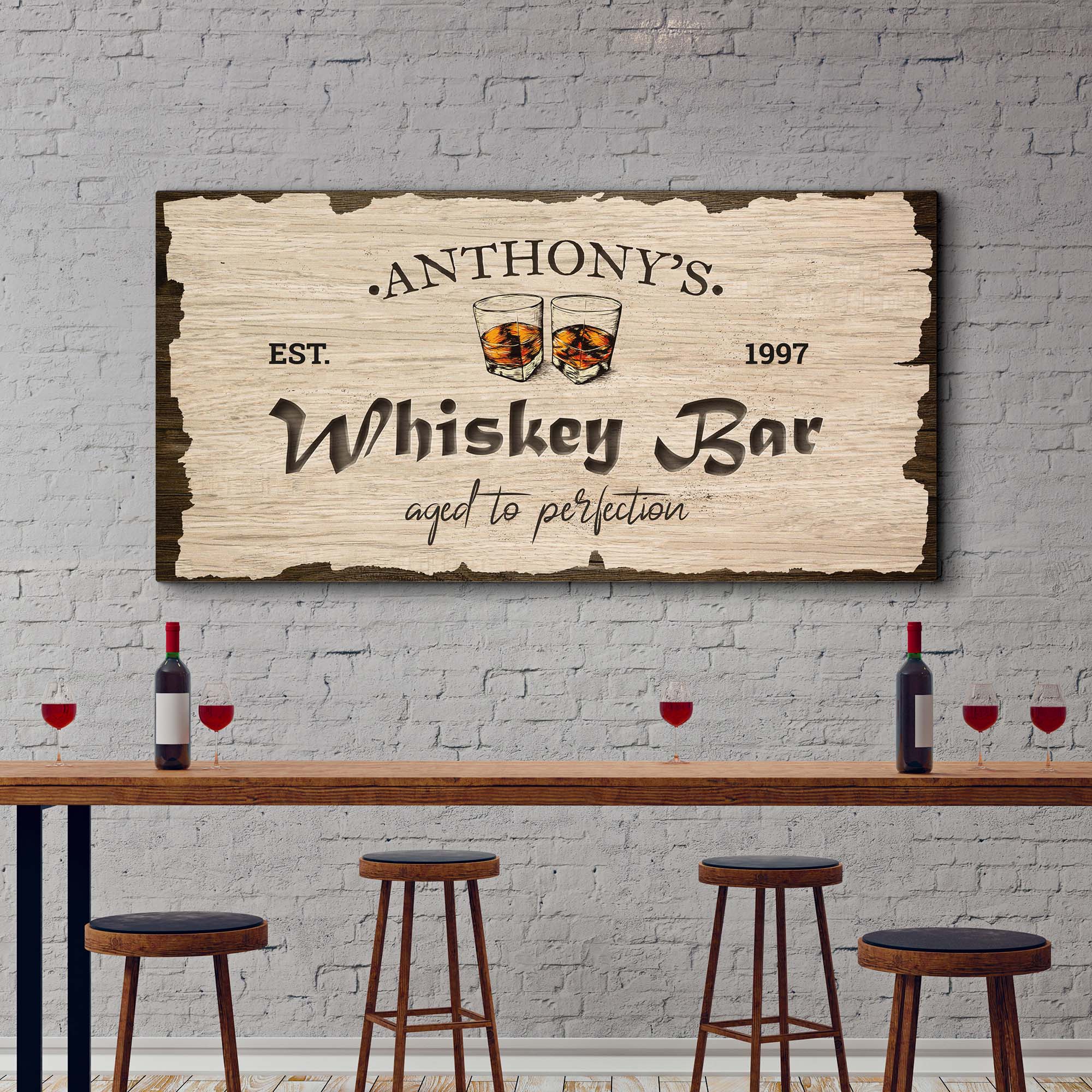 Whiskey Bar Sign II on sale at MyriadMart