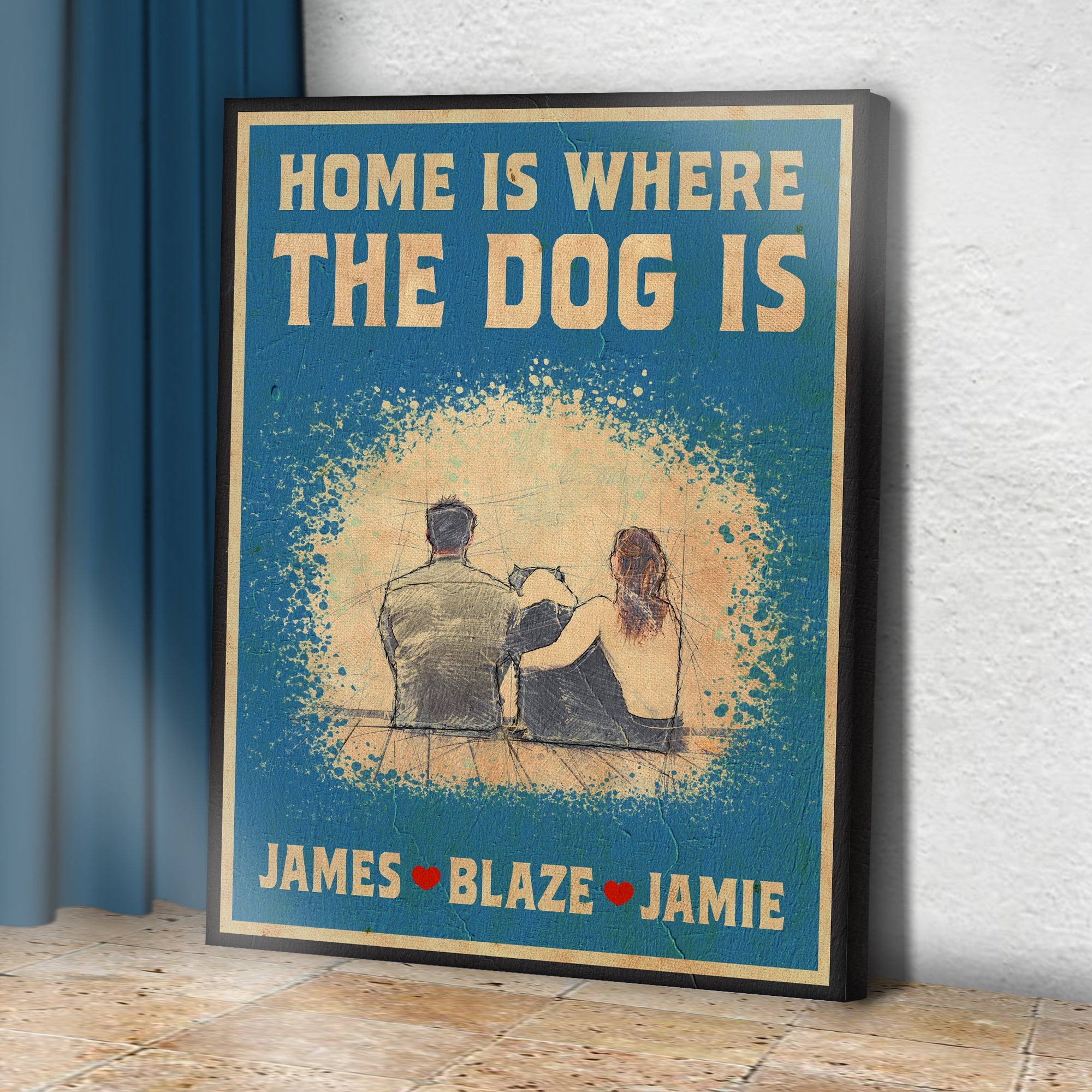 Home Is Where The Dog Is Sign II on sale at MyriadMart