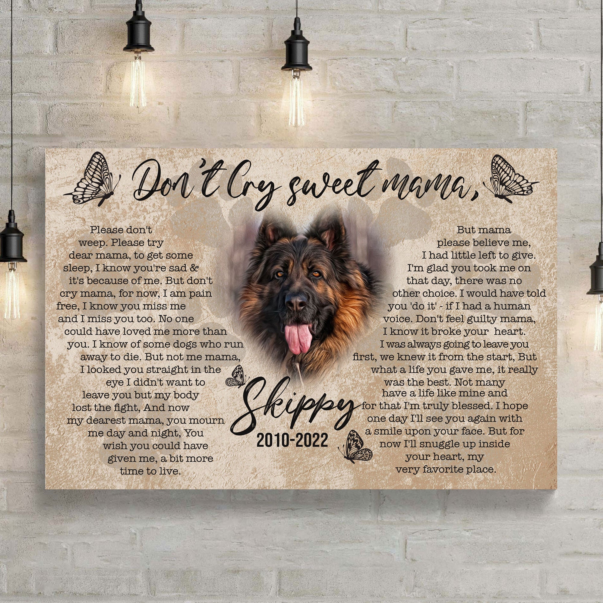 Pet Don't Cry Sweet Mama Sign on sale at MyriadMart