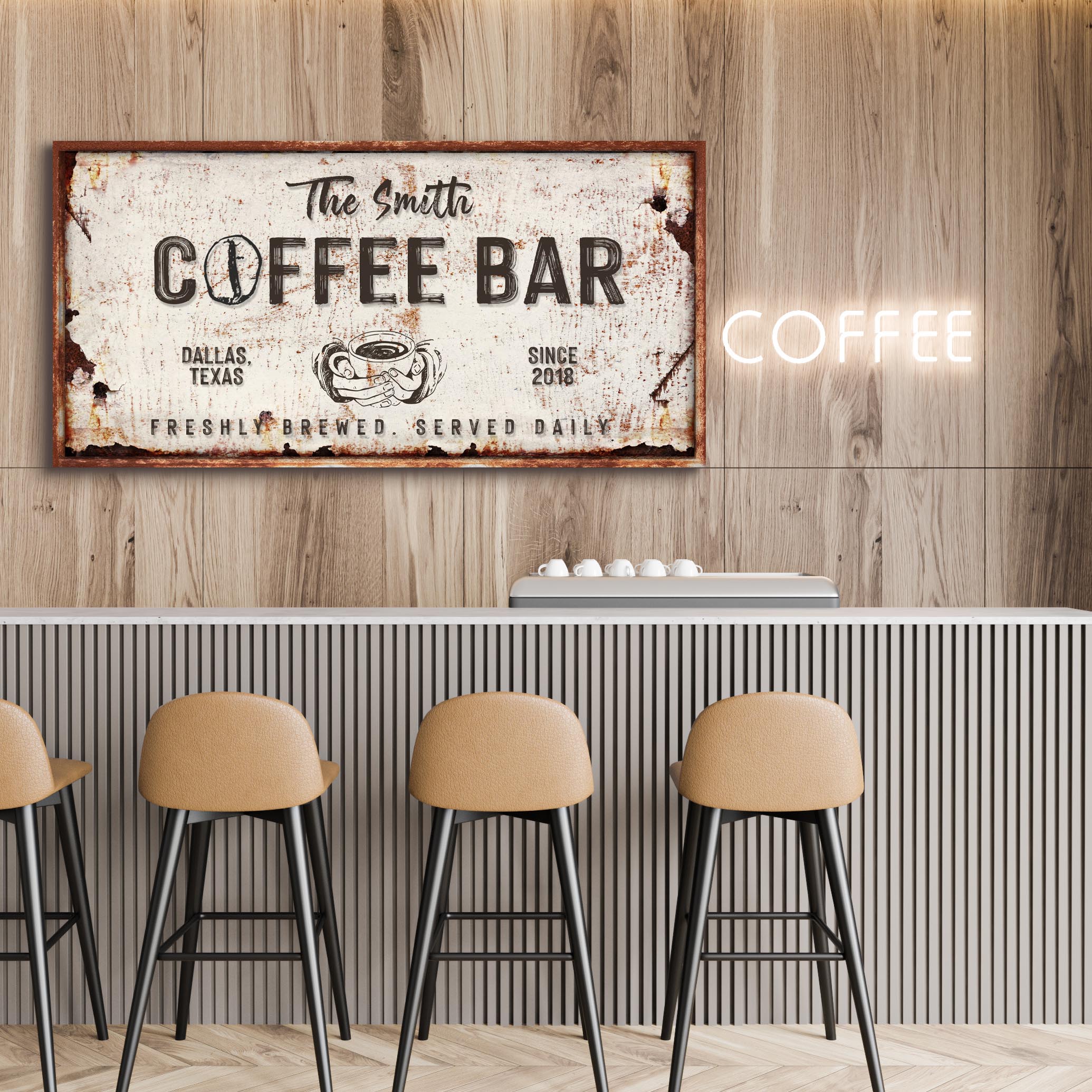 Coffee Bar Sign IV on sale at MyriadMart
