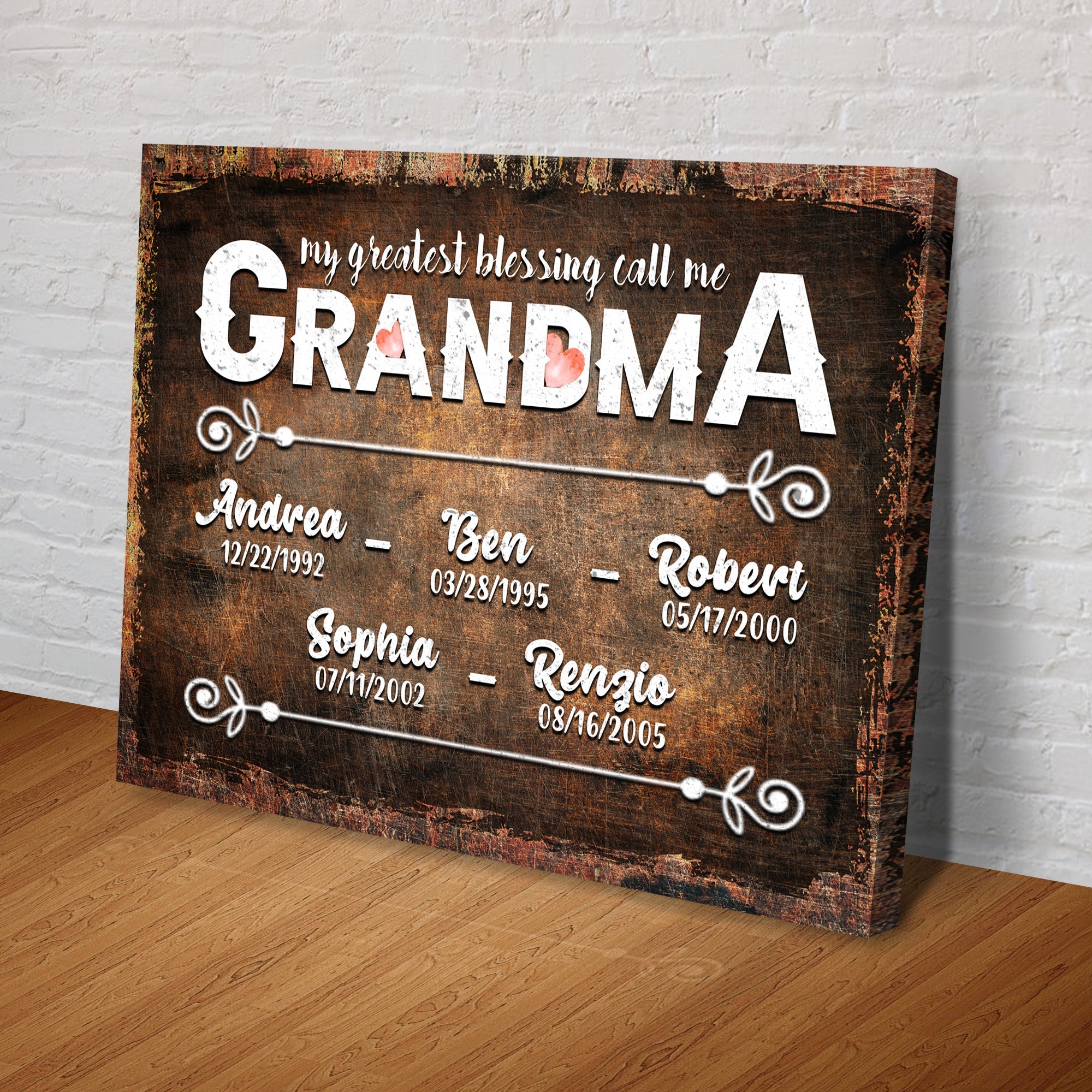 My Greatest Blessing Call Me Grandma Happy Mother's Day Sign II on sale at MyriadMart