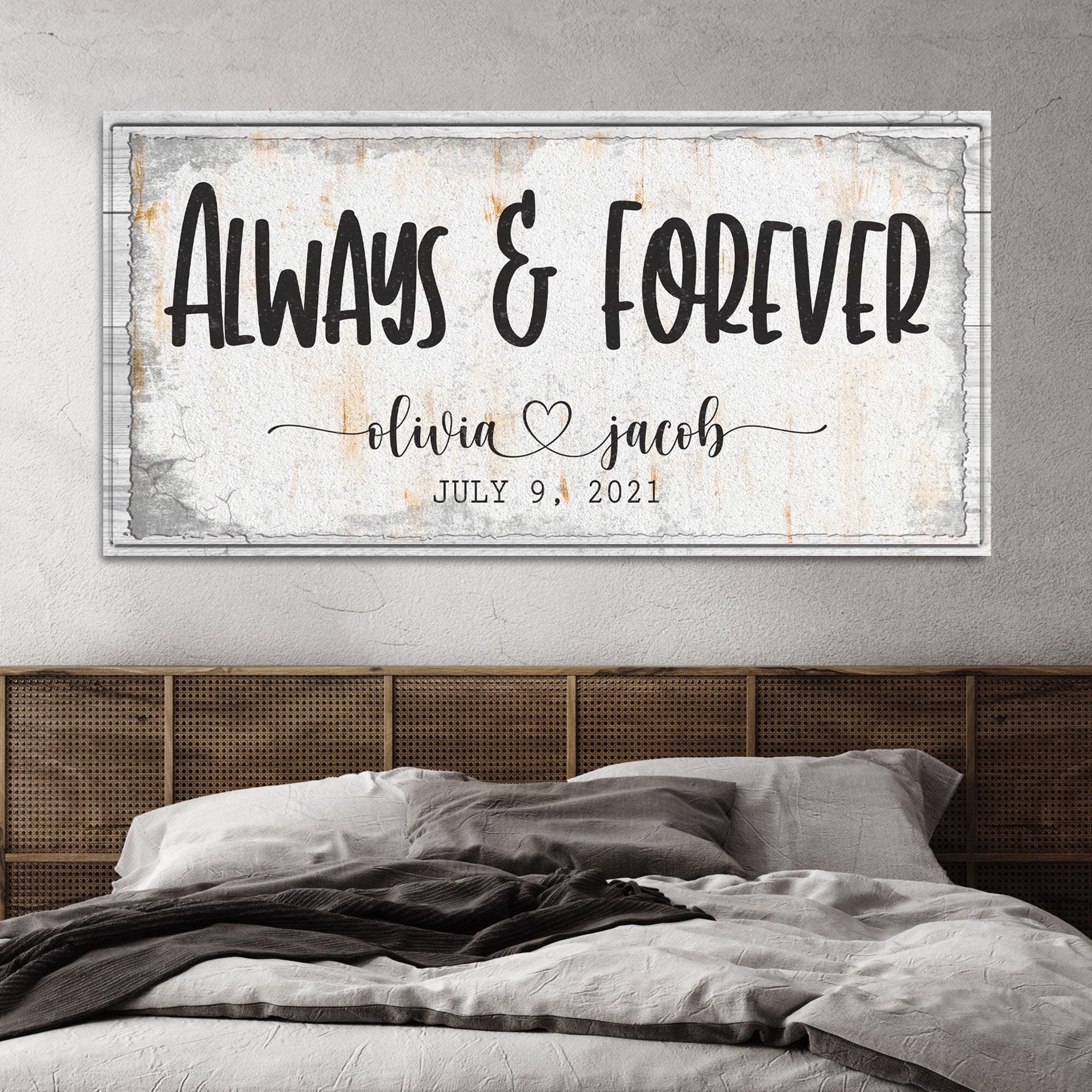Always And Forever Couple Sign on sale at MyriadMart