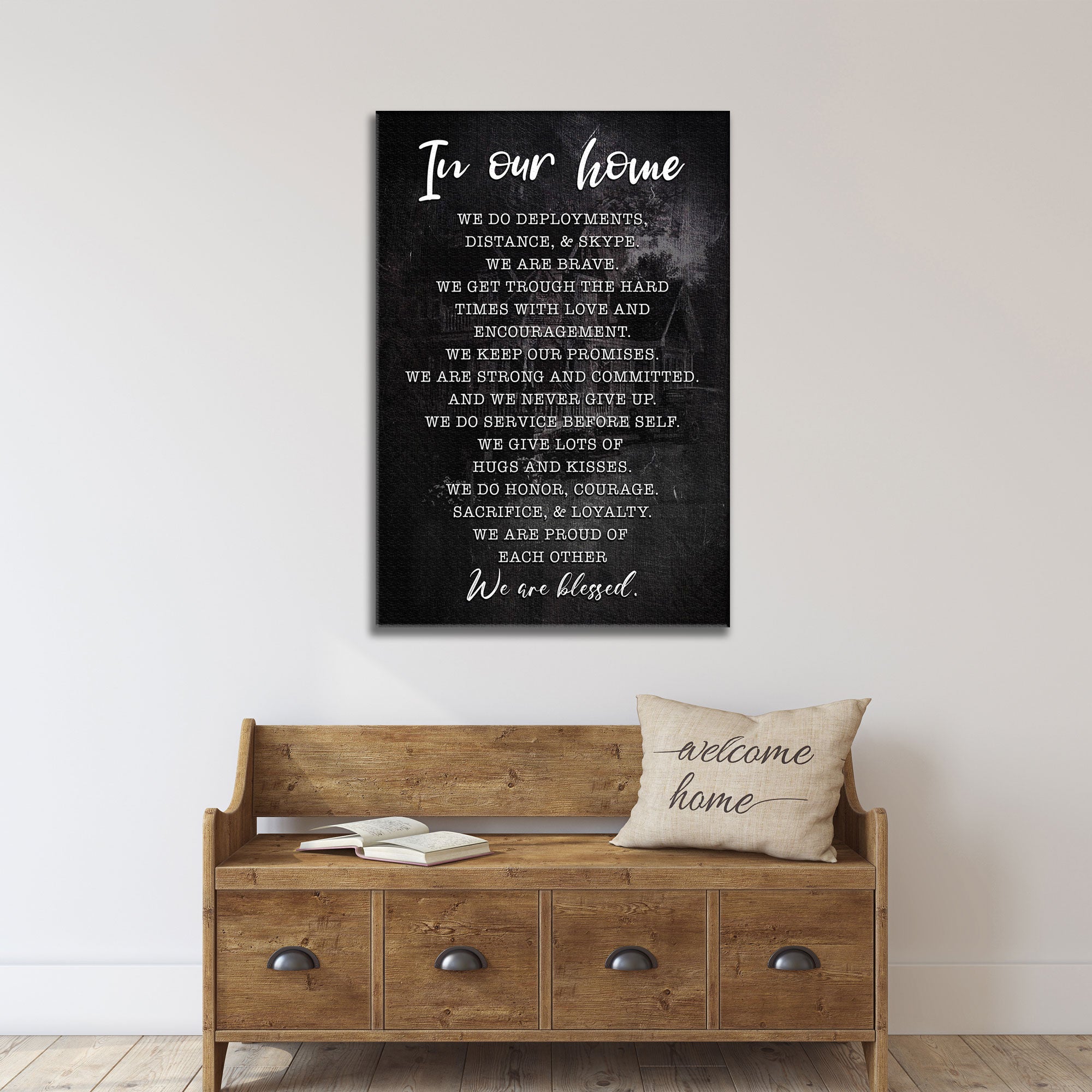 In Our Home We Are Blessed Sign II on sale at MyriadMart