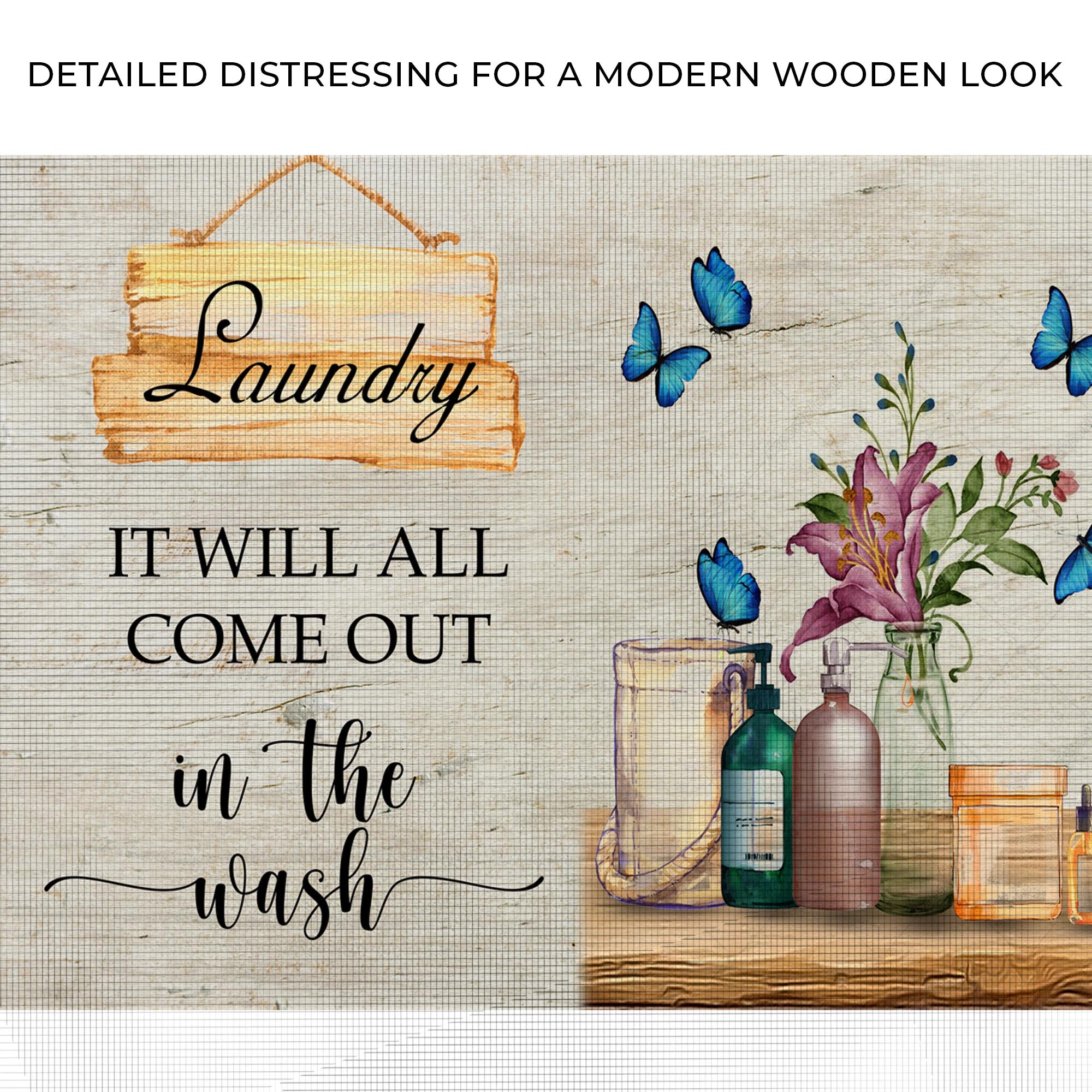 It Will All Come Out In The Wash Laundry Sign on sale at MyriadMart