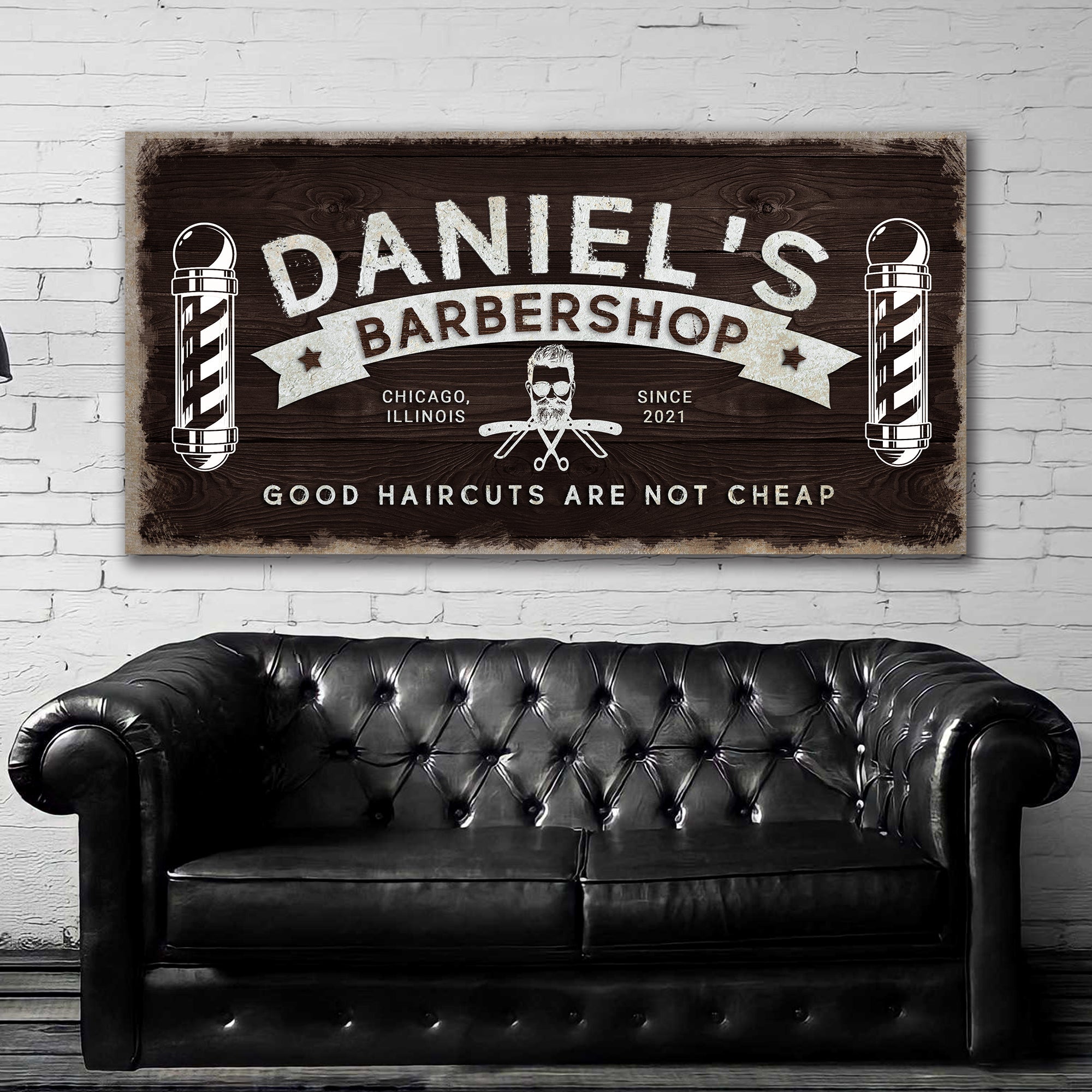 Barbershop Sign on sale at MyriadMart