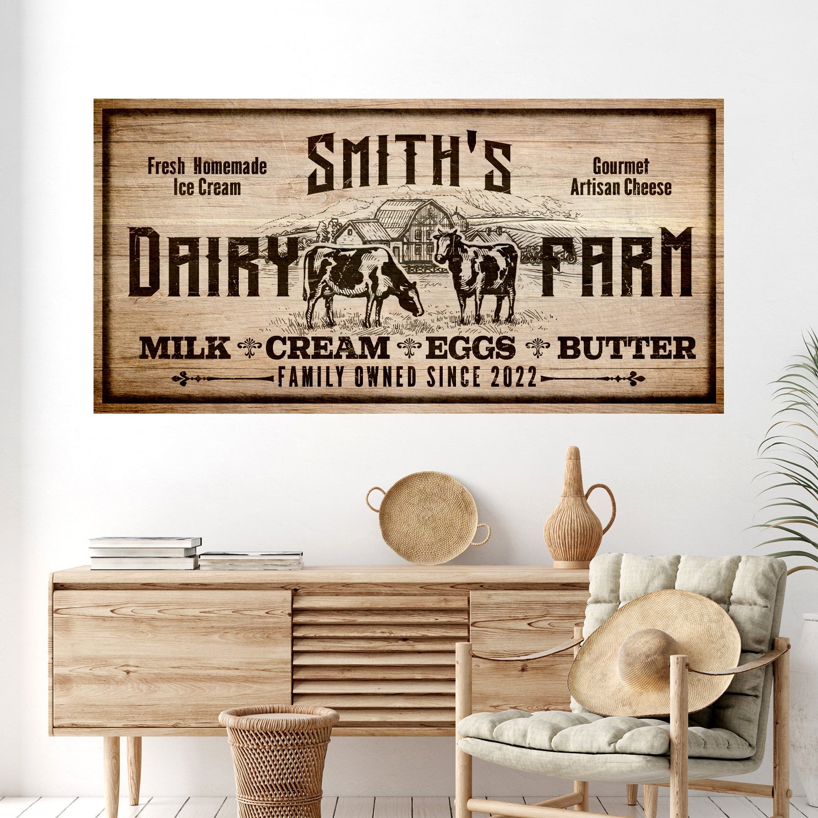 Dairy Farm Sign II on sale at MyriadMart