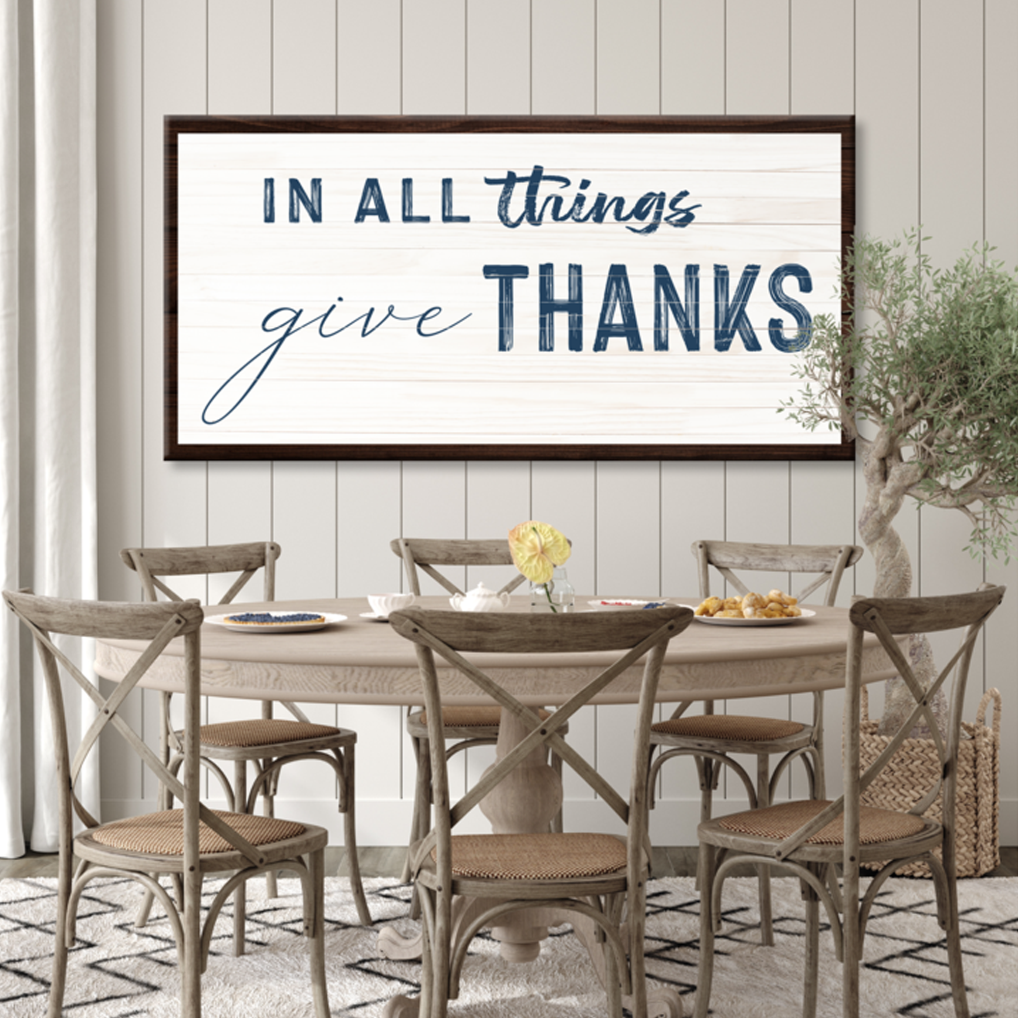 In All Things Give Thanks Sign II on sale at MyriadMart