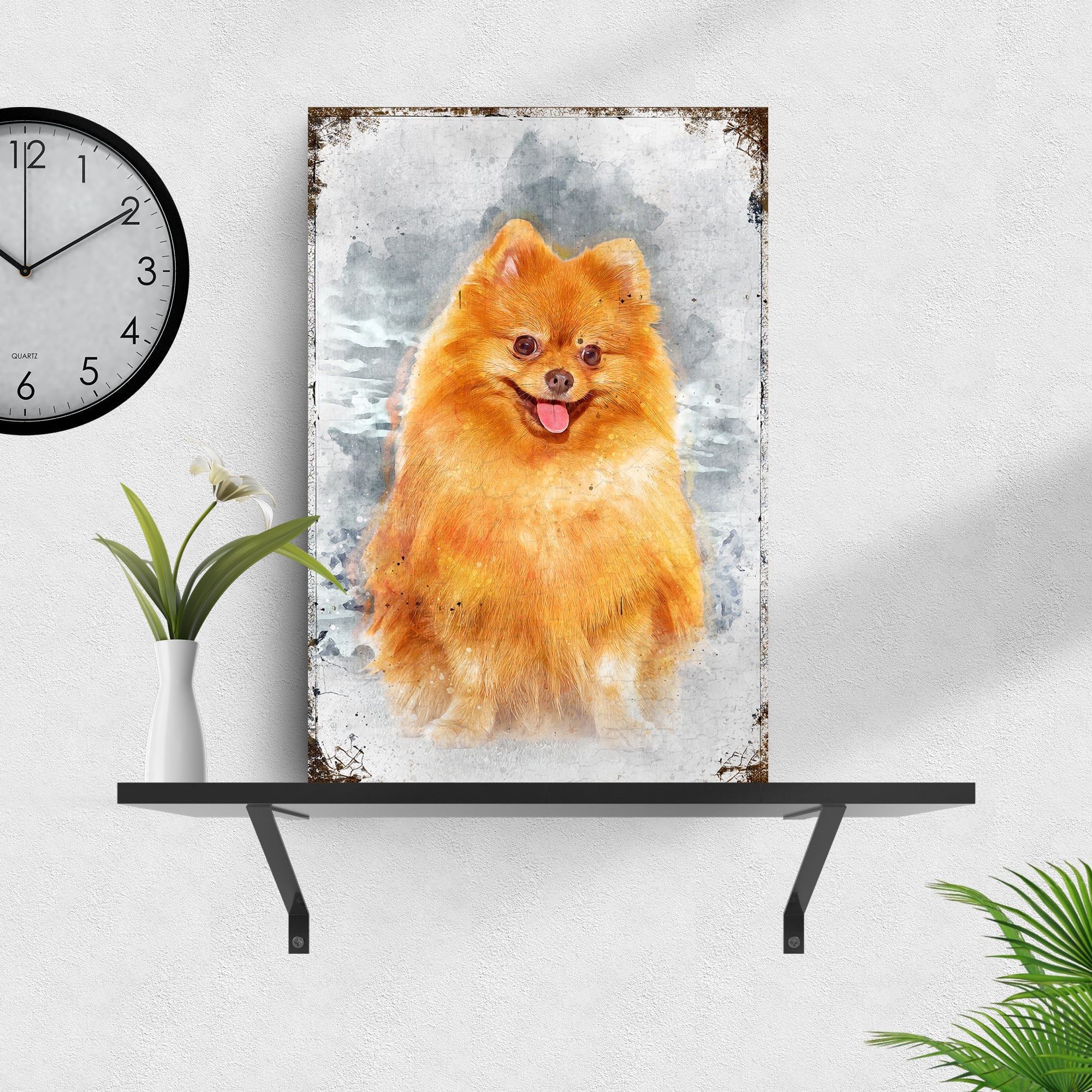 Pet Watercolor Portrait Sign II on sale at MyriadMart