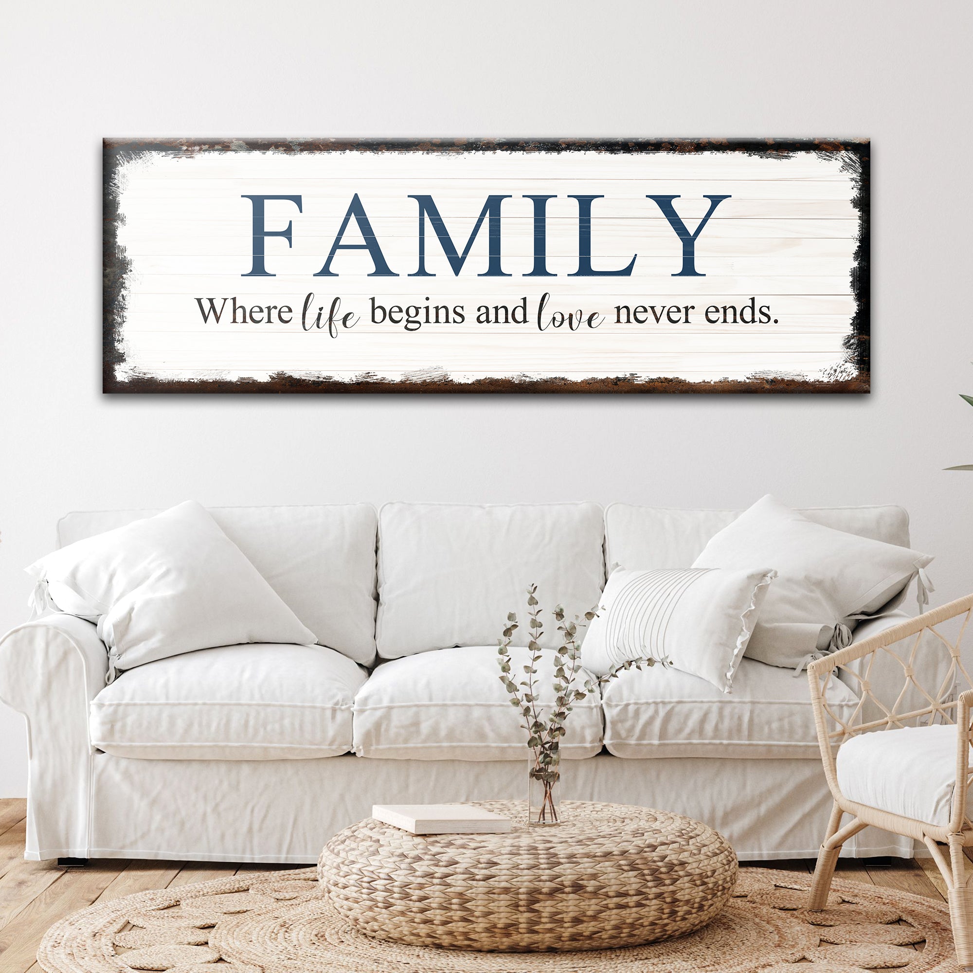 8 Powerful Words Family Sign II on sale at MyriadMart