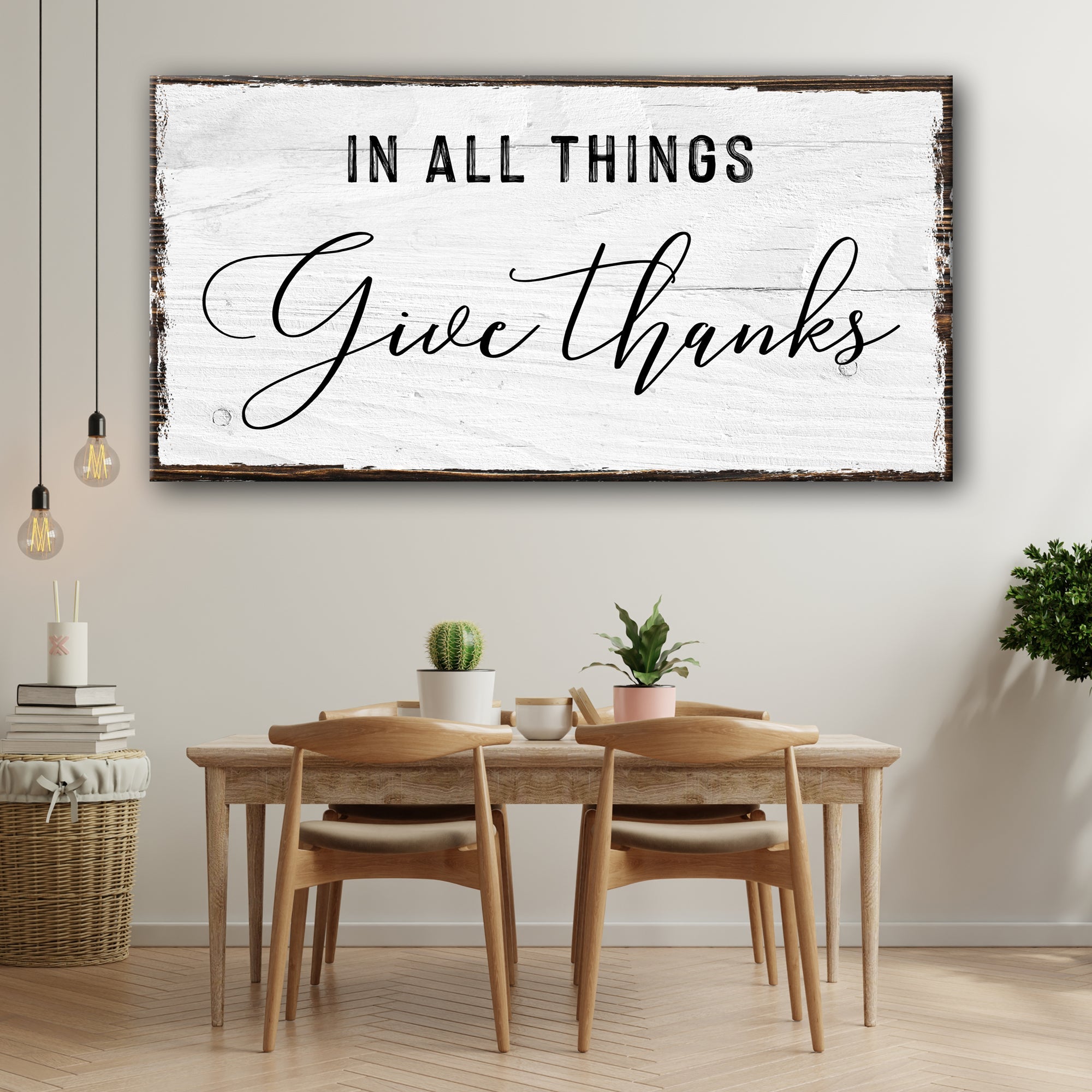 In All Things Give Thanks Sign on sale at MyriadMart